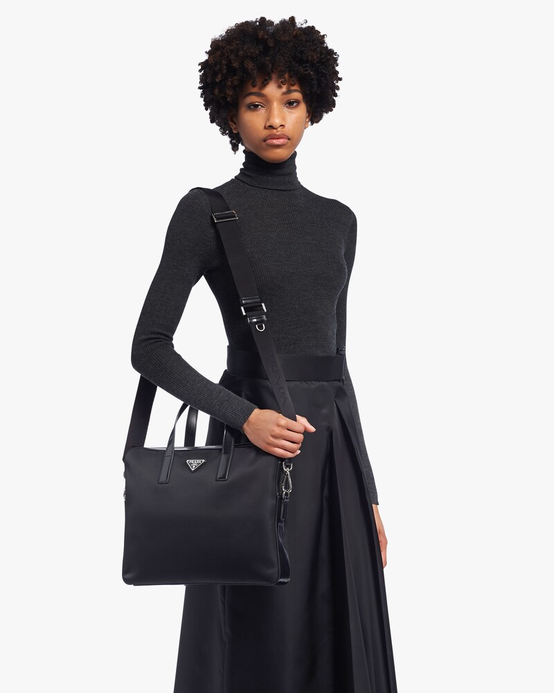 prada nylon briefcase