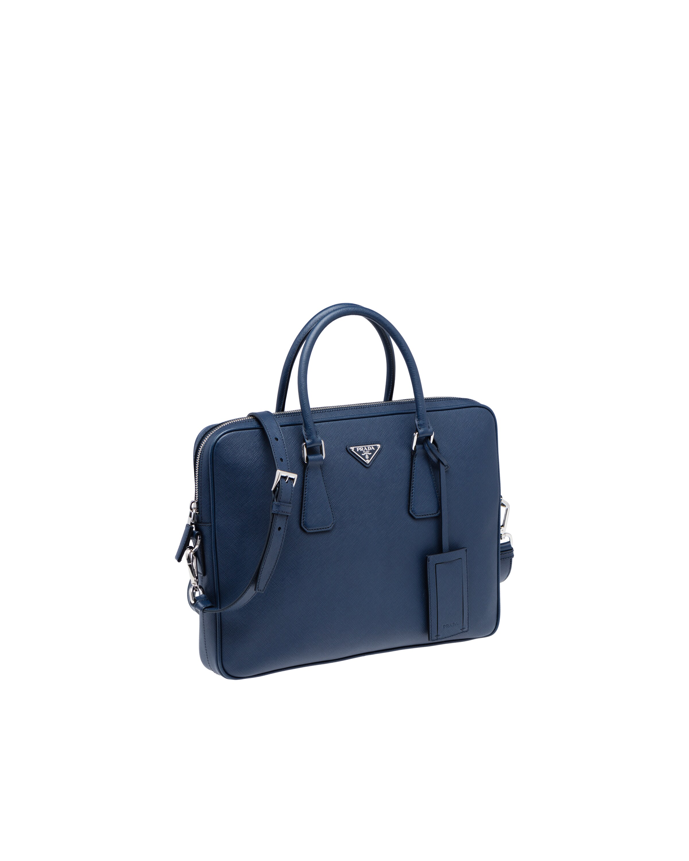 Saffiano Leather Work Bag Prada