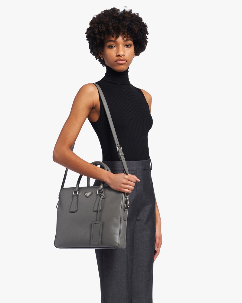 grey work bag
