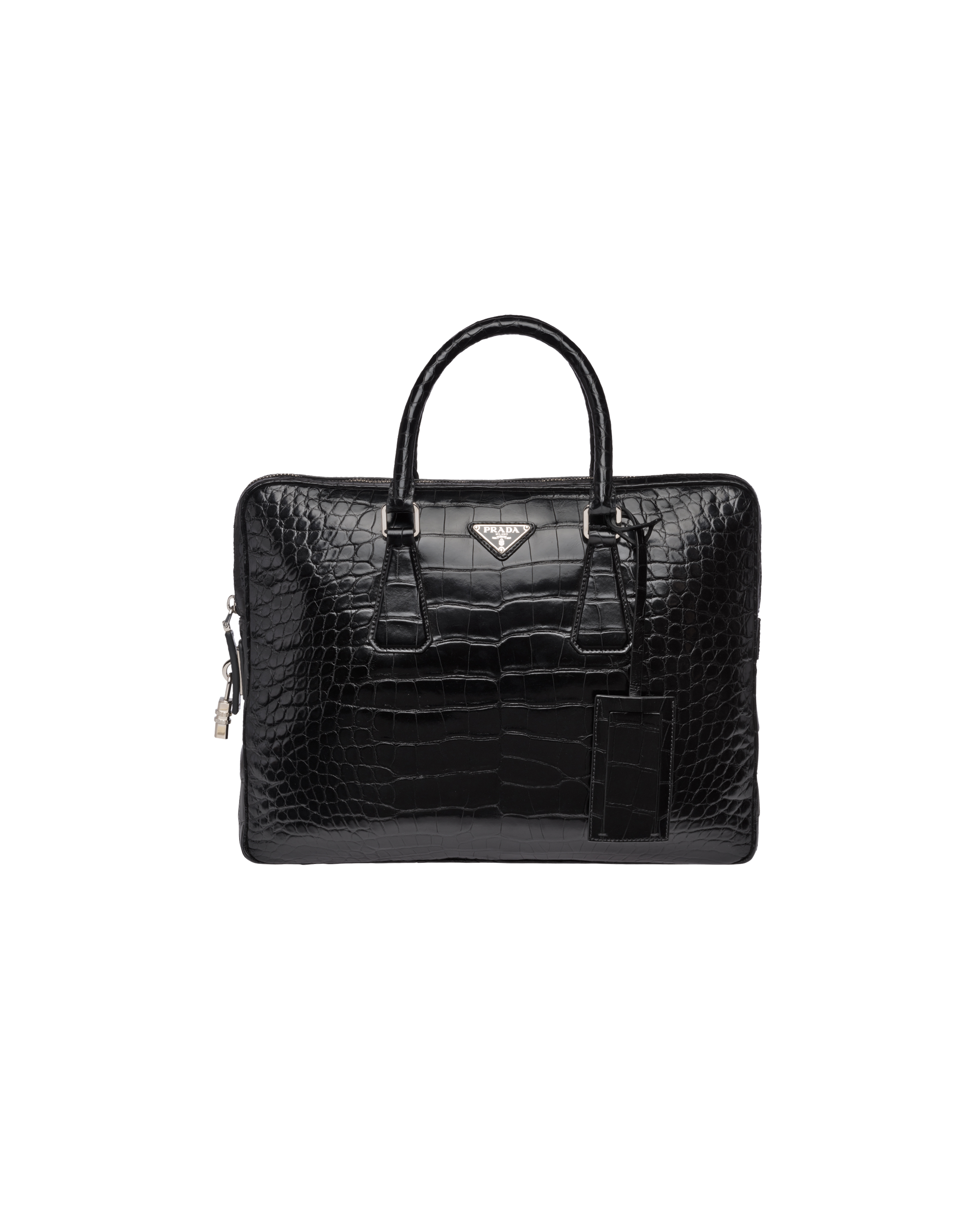 Crocodile Leather Briefcase | Prada