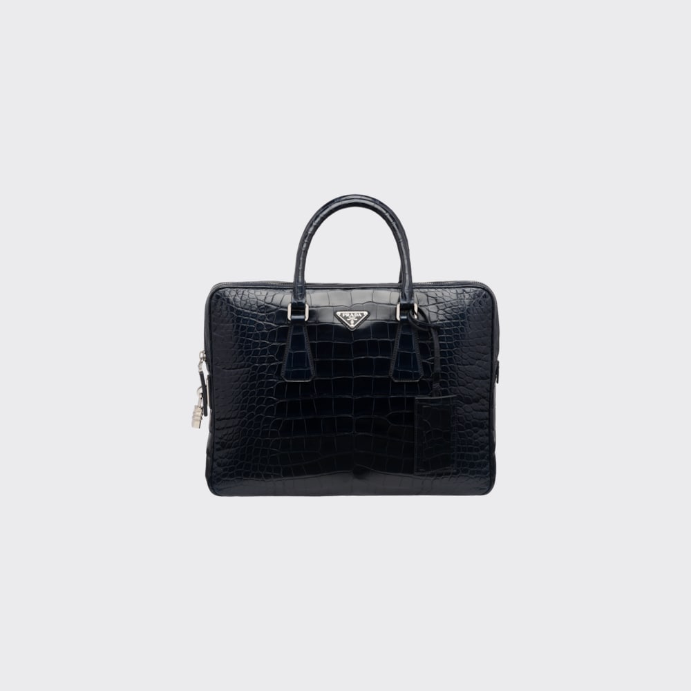 Prada 鳄鱼皮公文包 1
