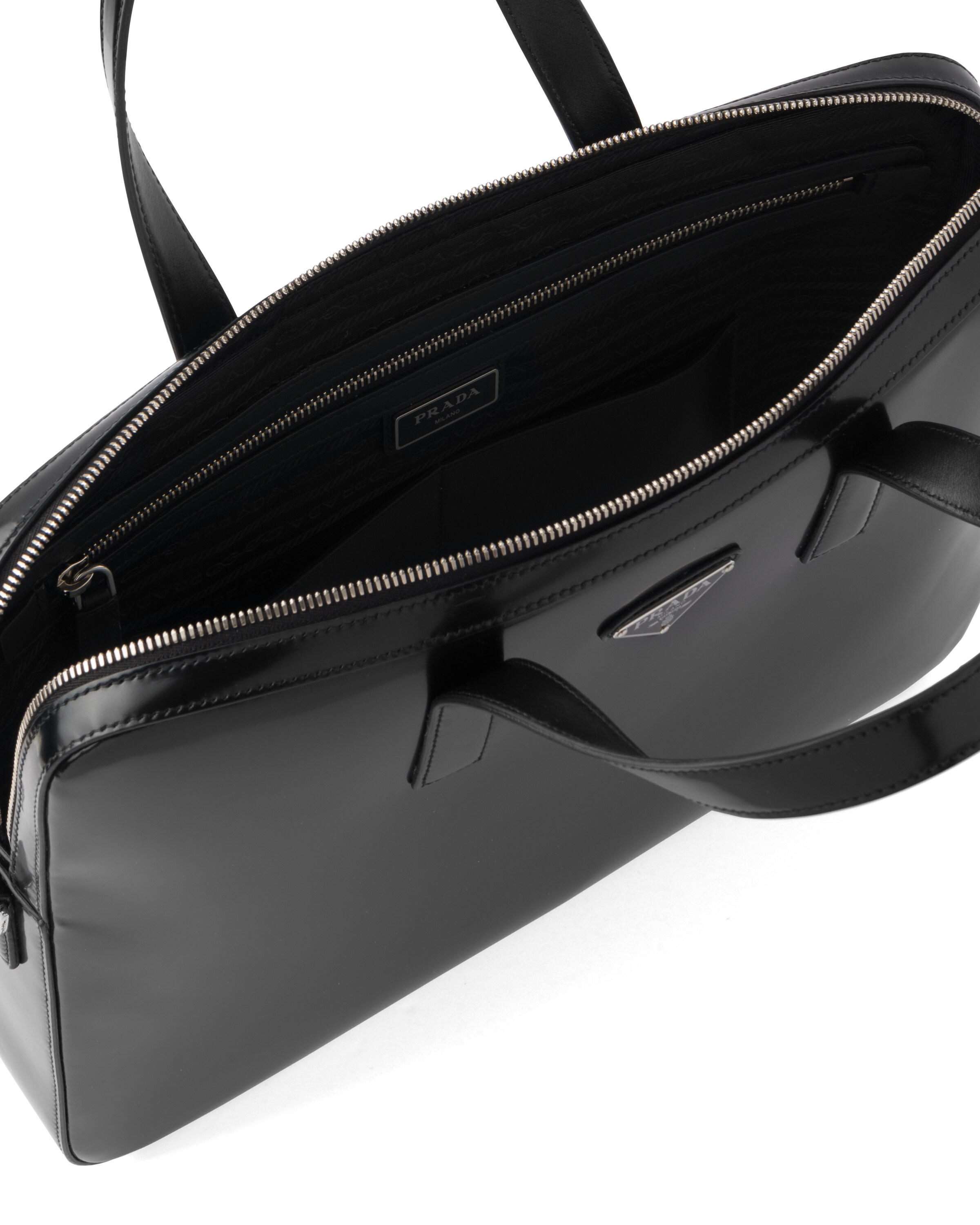 prada 亮面皮革公文包 5