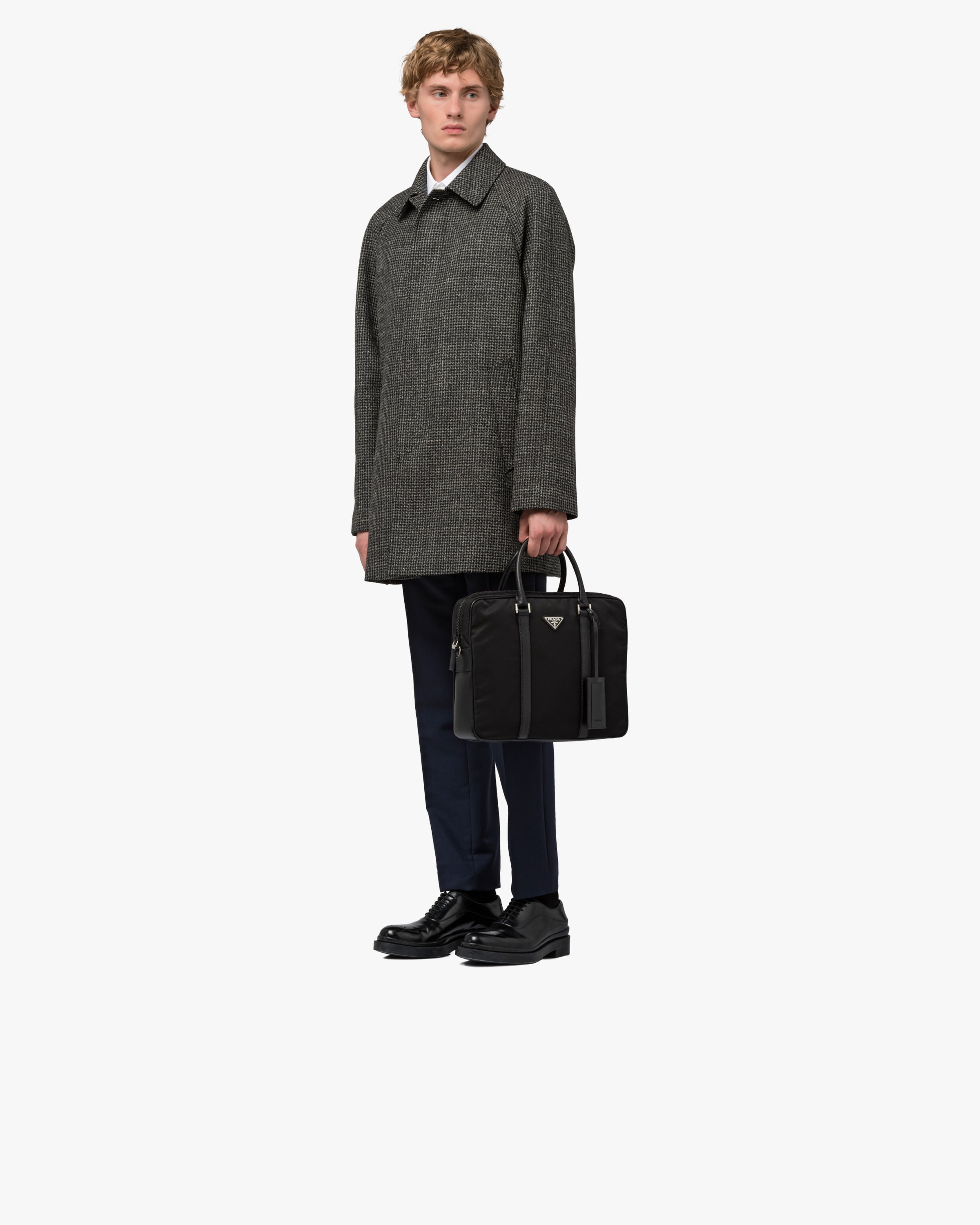 Black Nylon Briefcase Prada