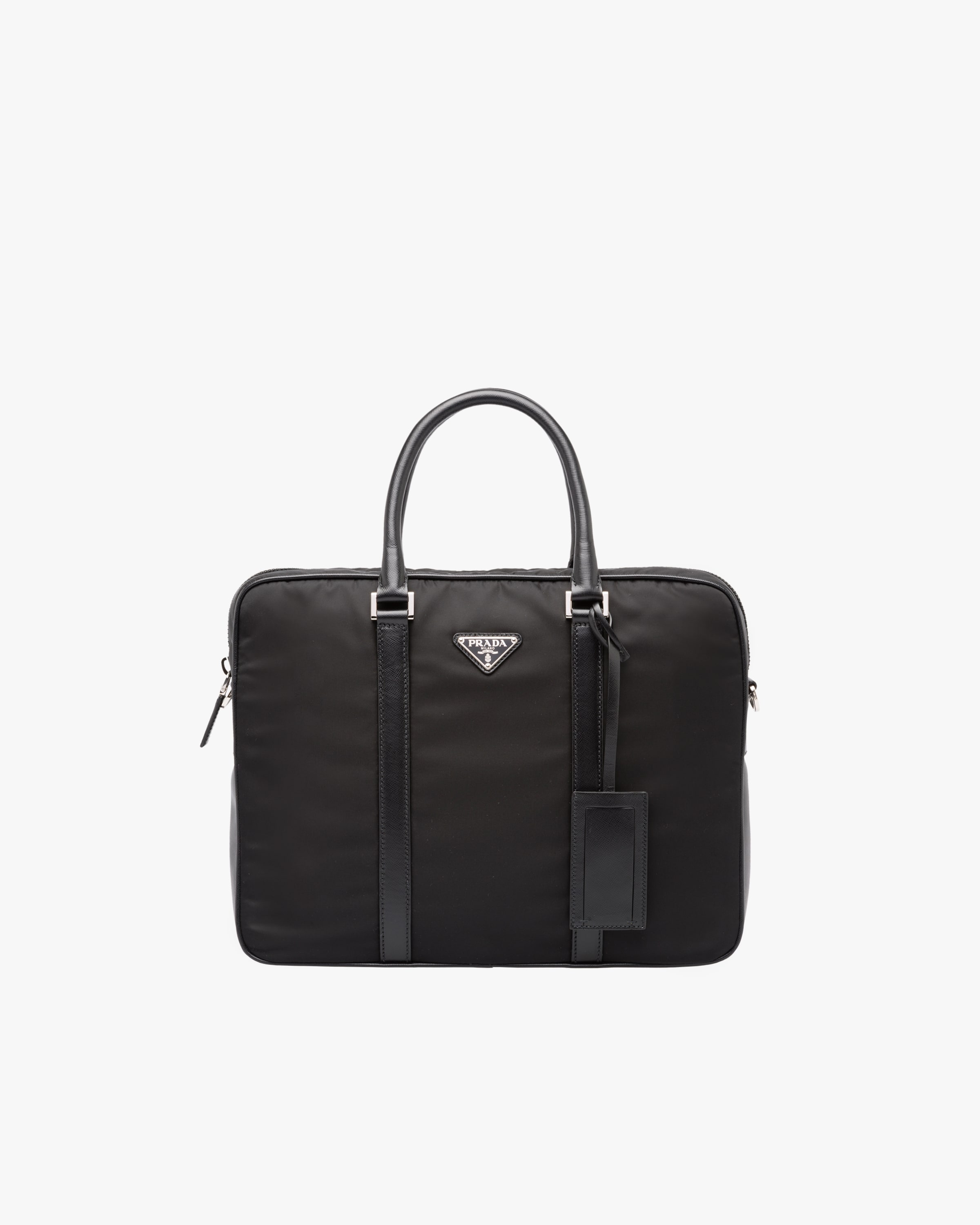 Black Nylon Briefcase Prada