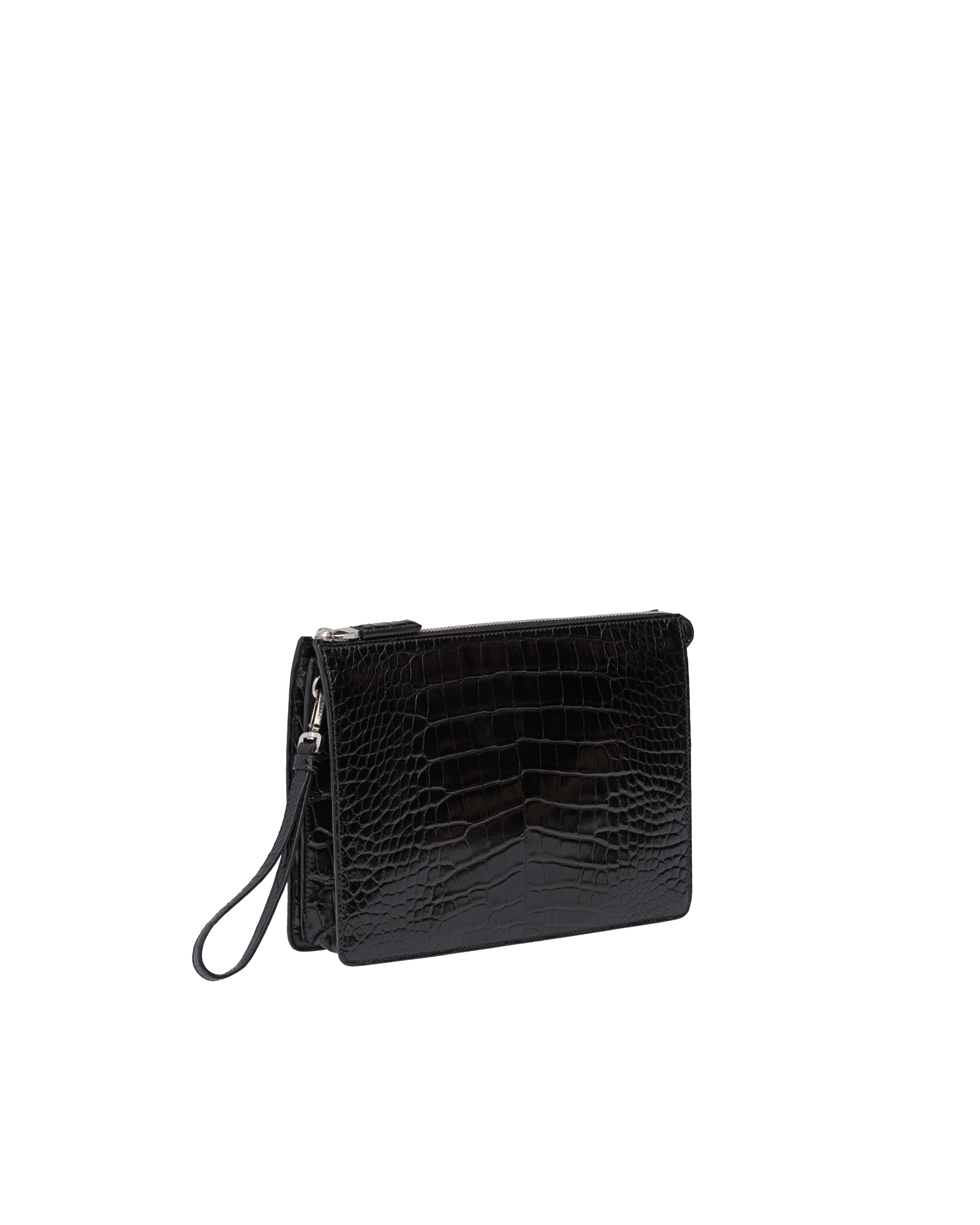 Crocodile Leather Clutch | Prada