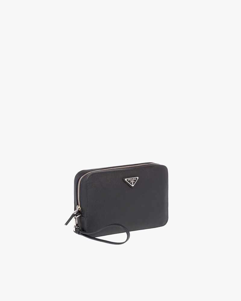prada black clutch