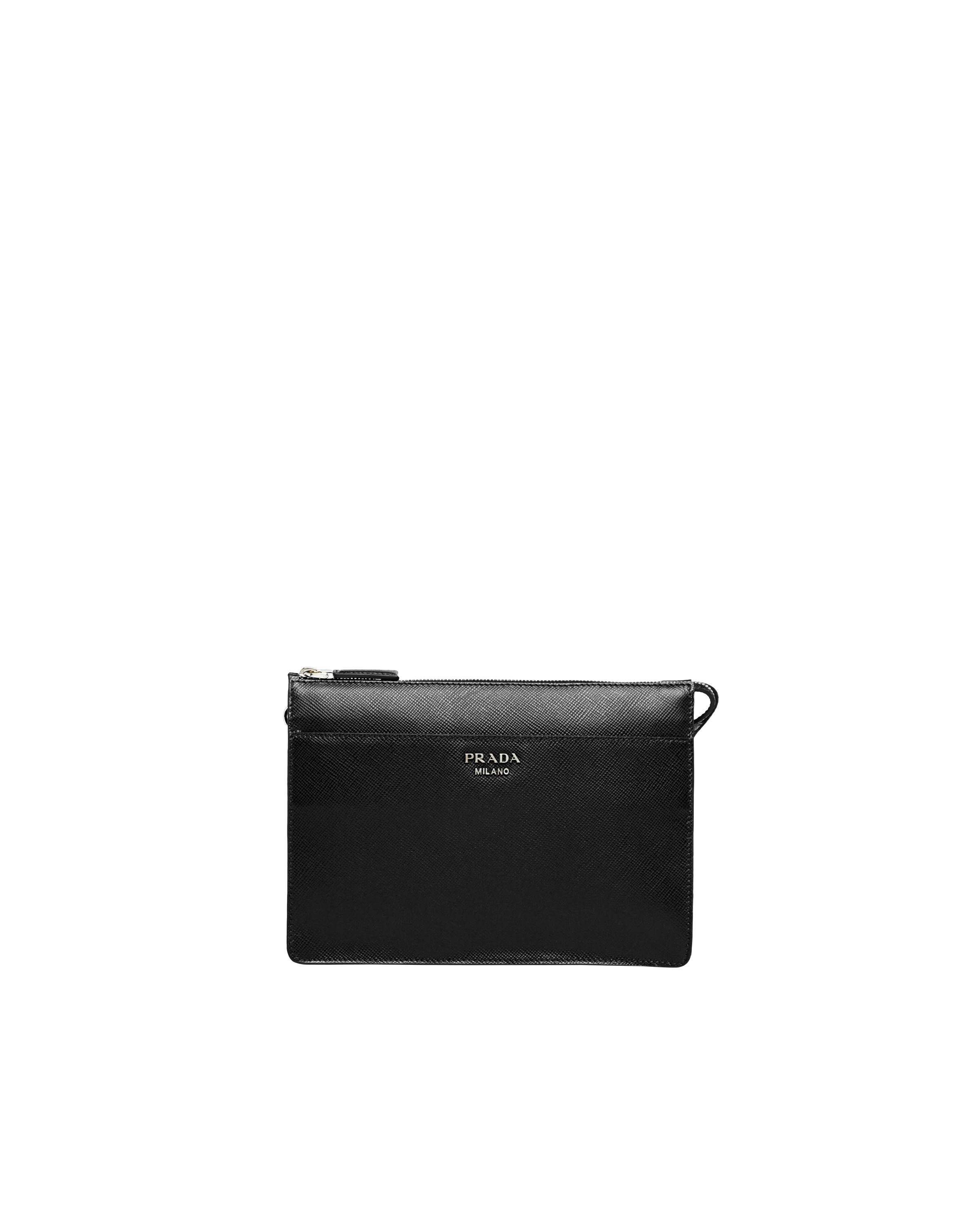 prada saffiano leather clutch