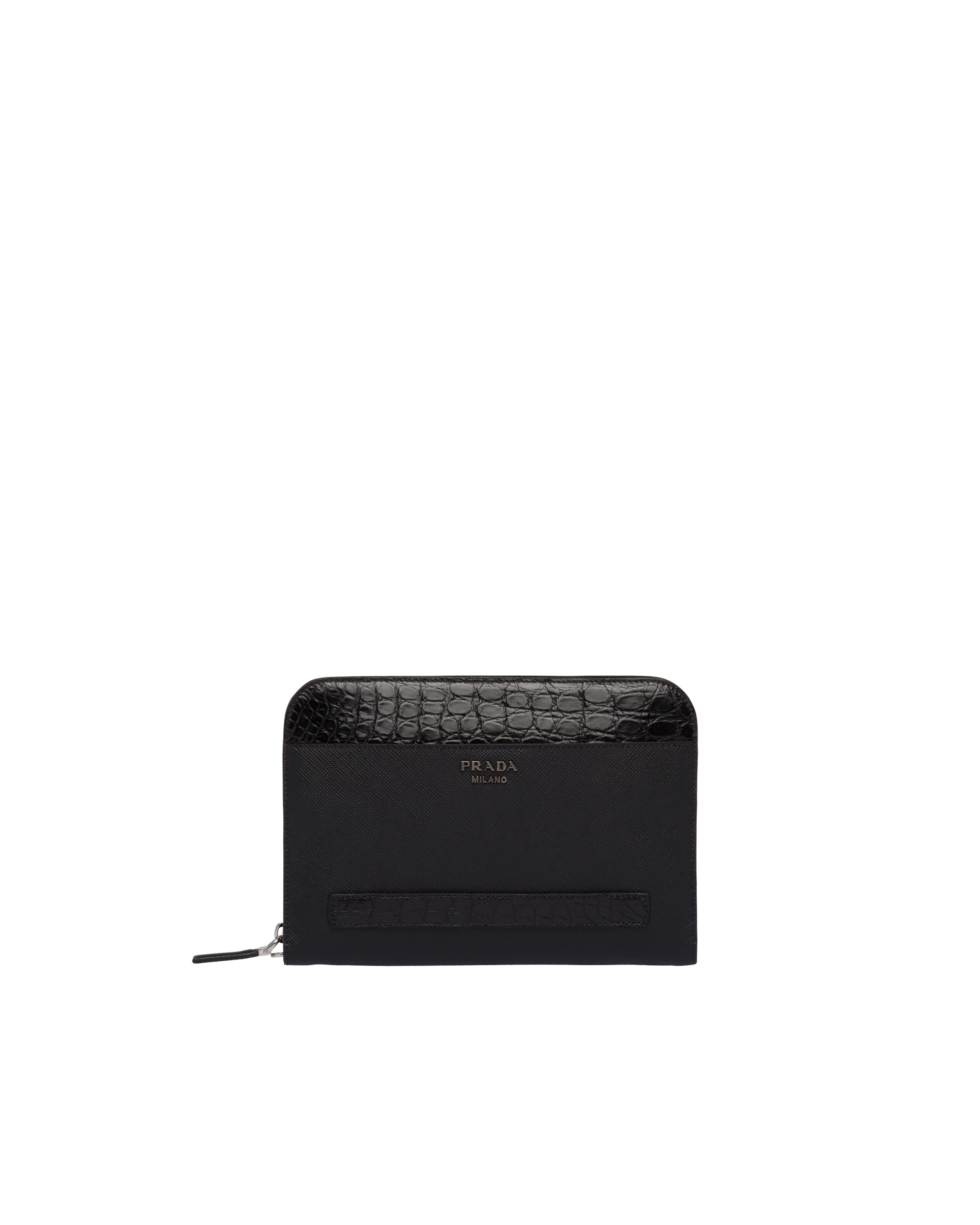 prada crocodile clutch