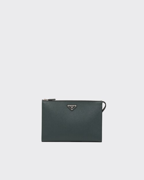 Prada حقيبة من جلد سافيانو للرجال 1