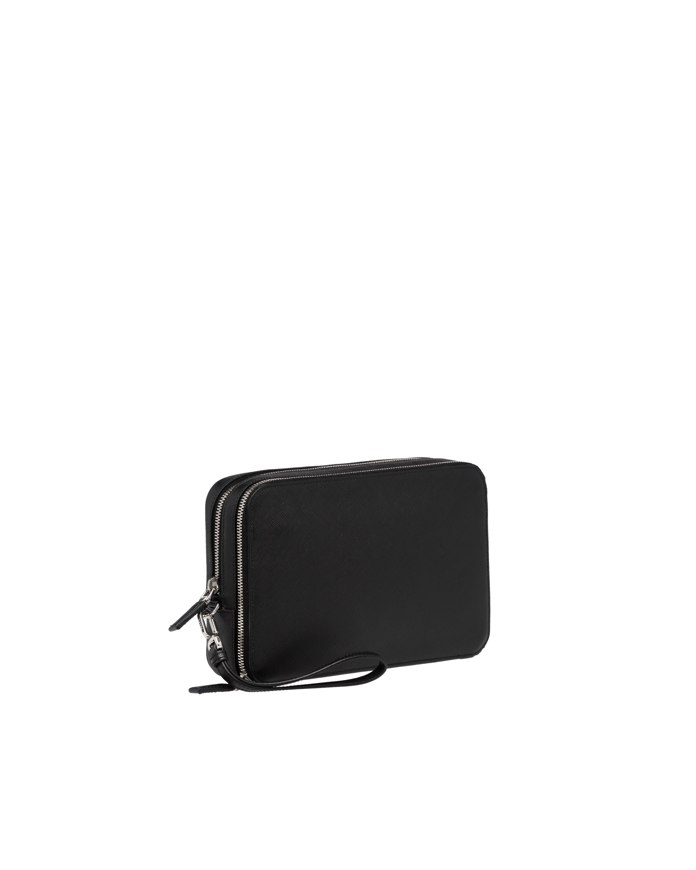 Saffiano Leather Clutch Prada