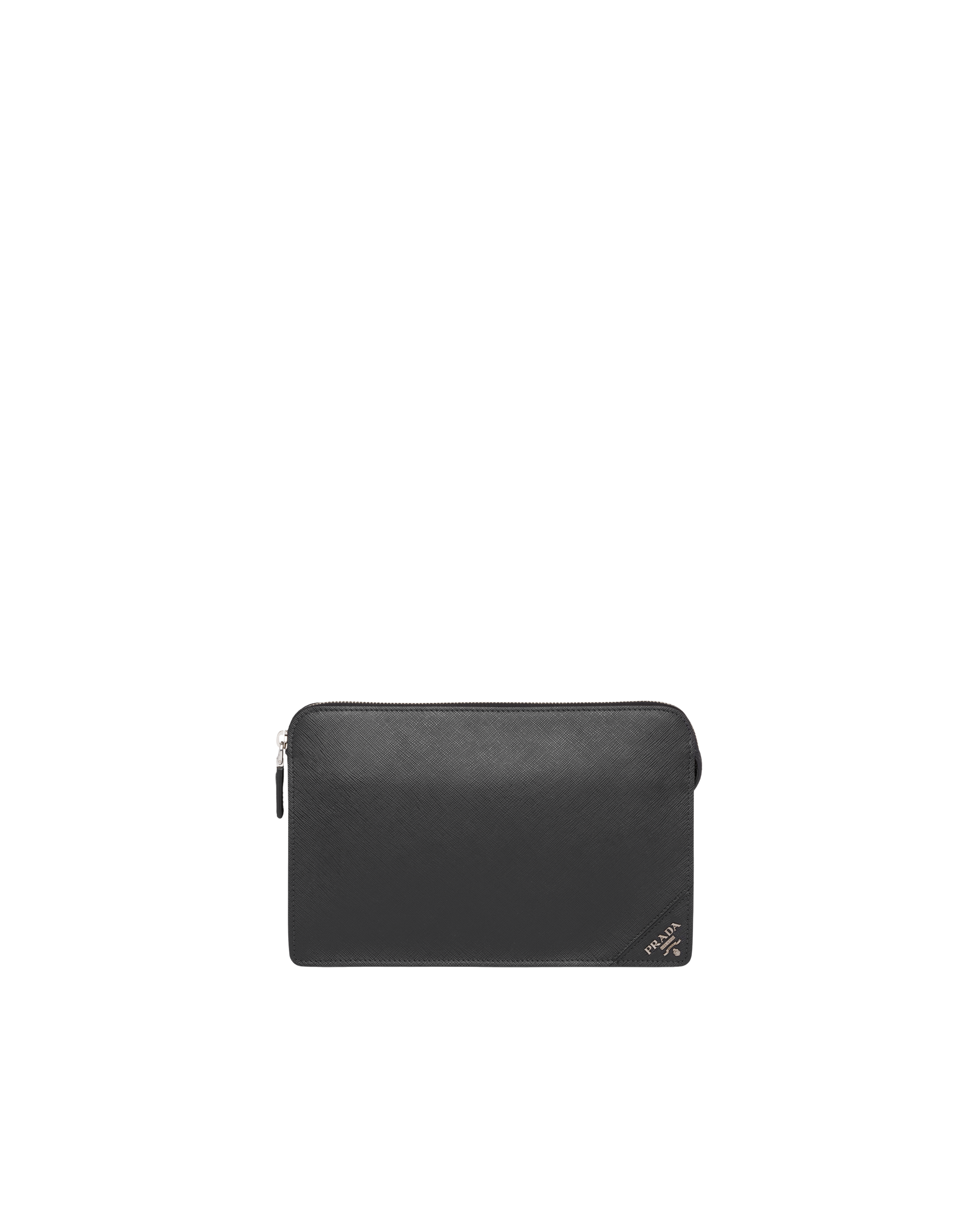 Saffiano Leather Clutch | Prada