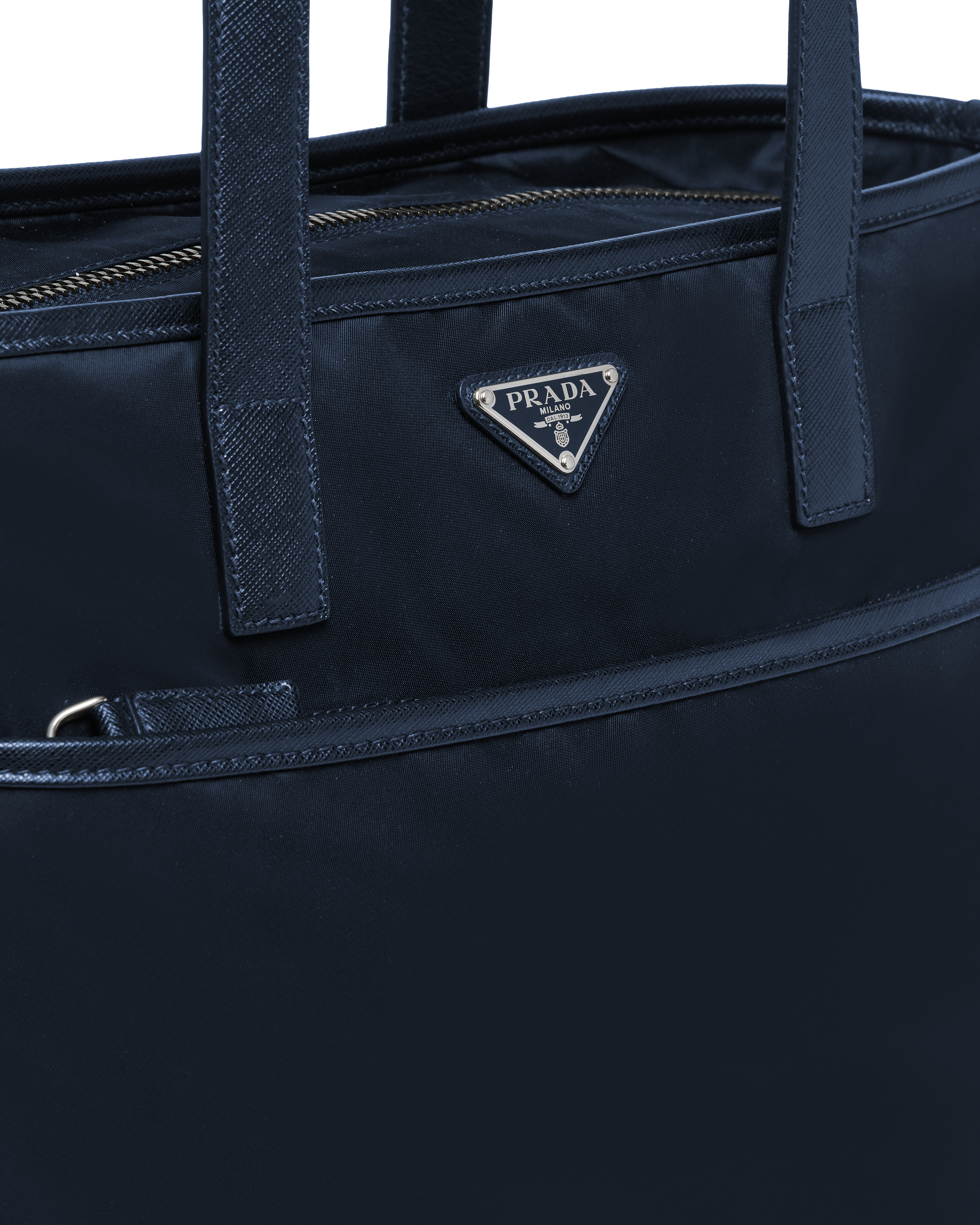 saffiano leather tote prada