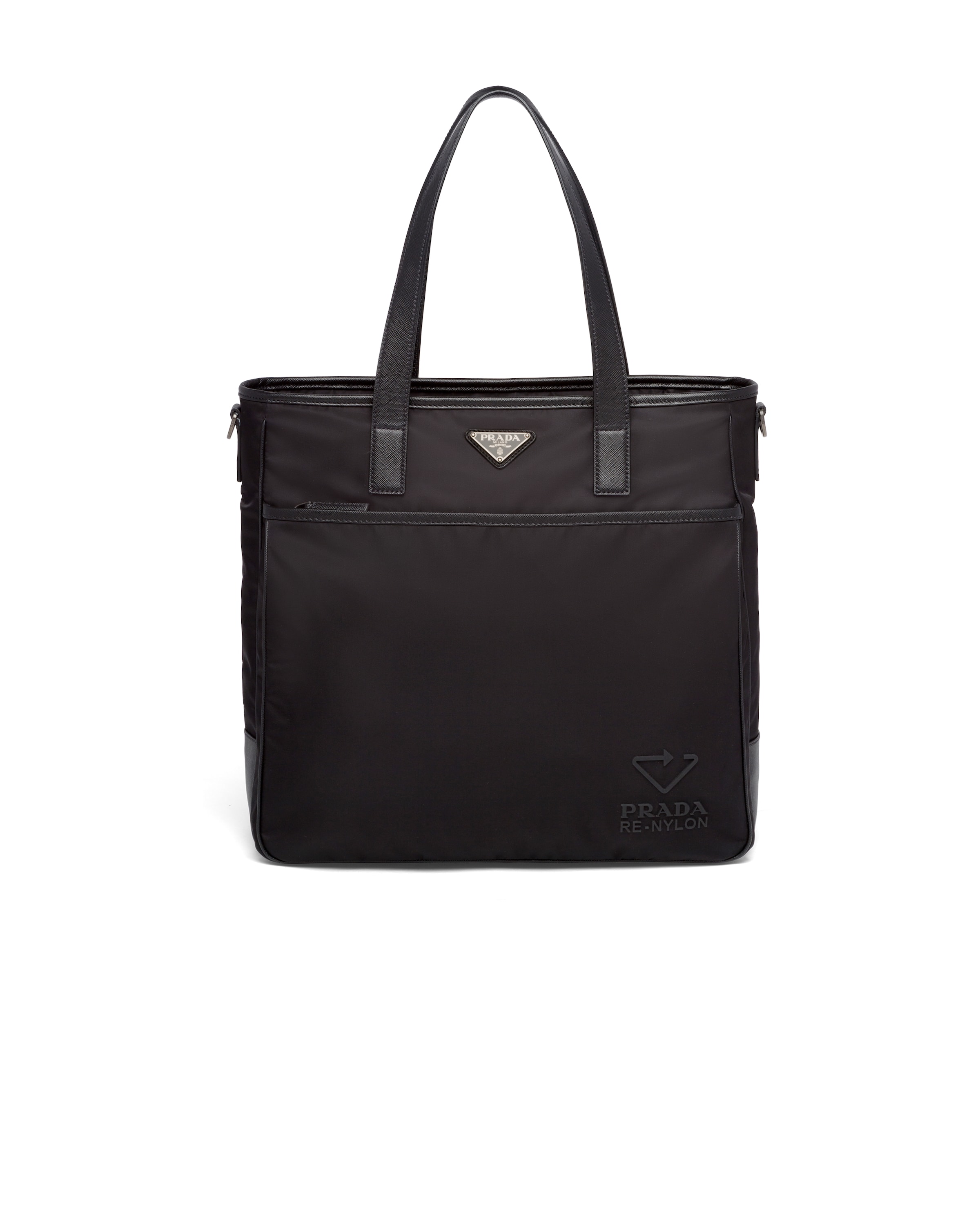 Black Nylon and Saffiano leather tote Prada