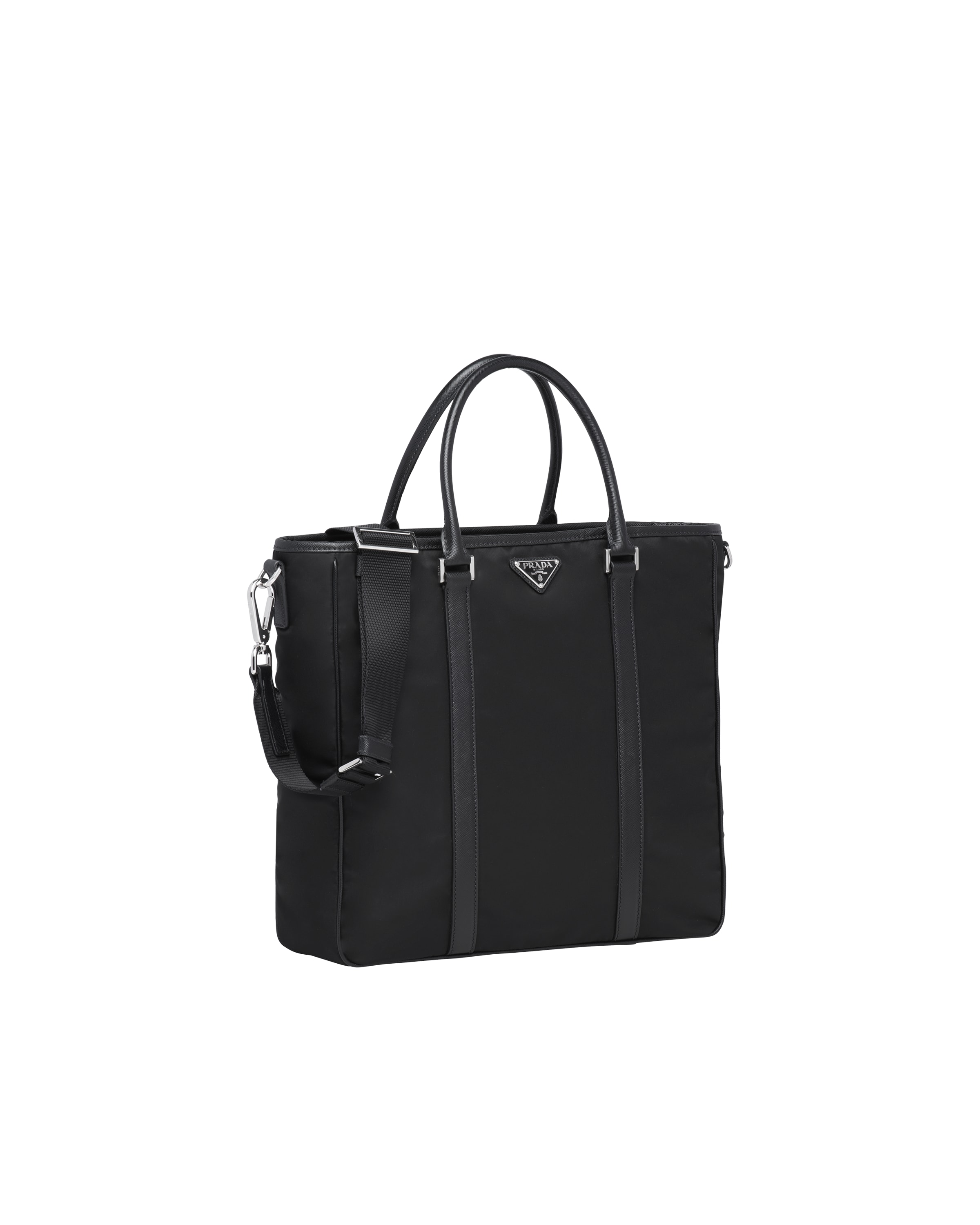 Black Nylon Tote Bag Prada