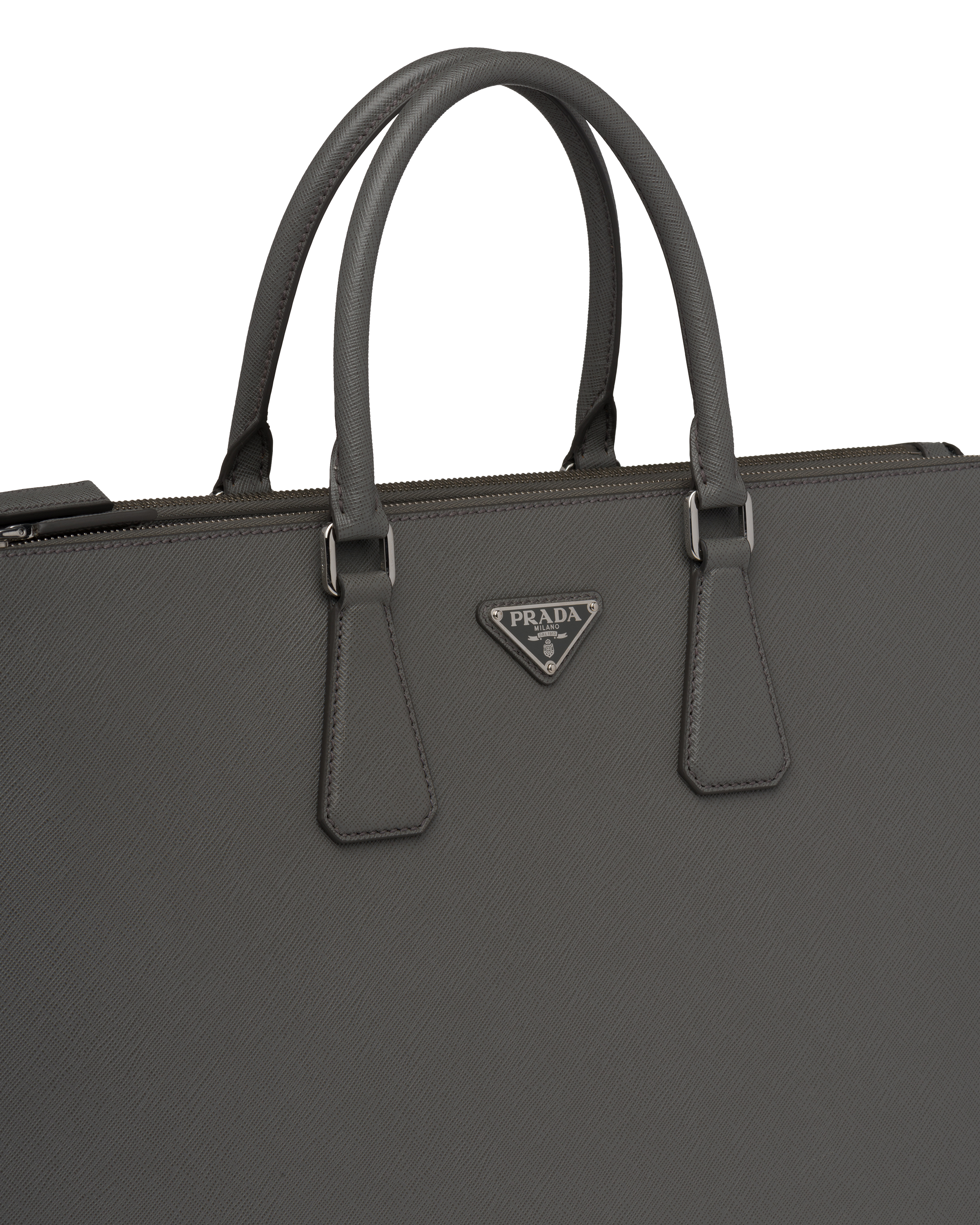 Marble Gray Saffiano Leather Prada Galleria Bag PRADA