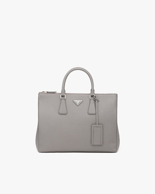 prada double bag grey