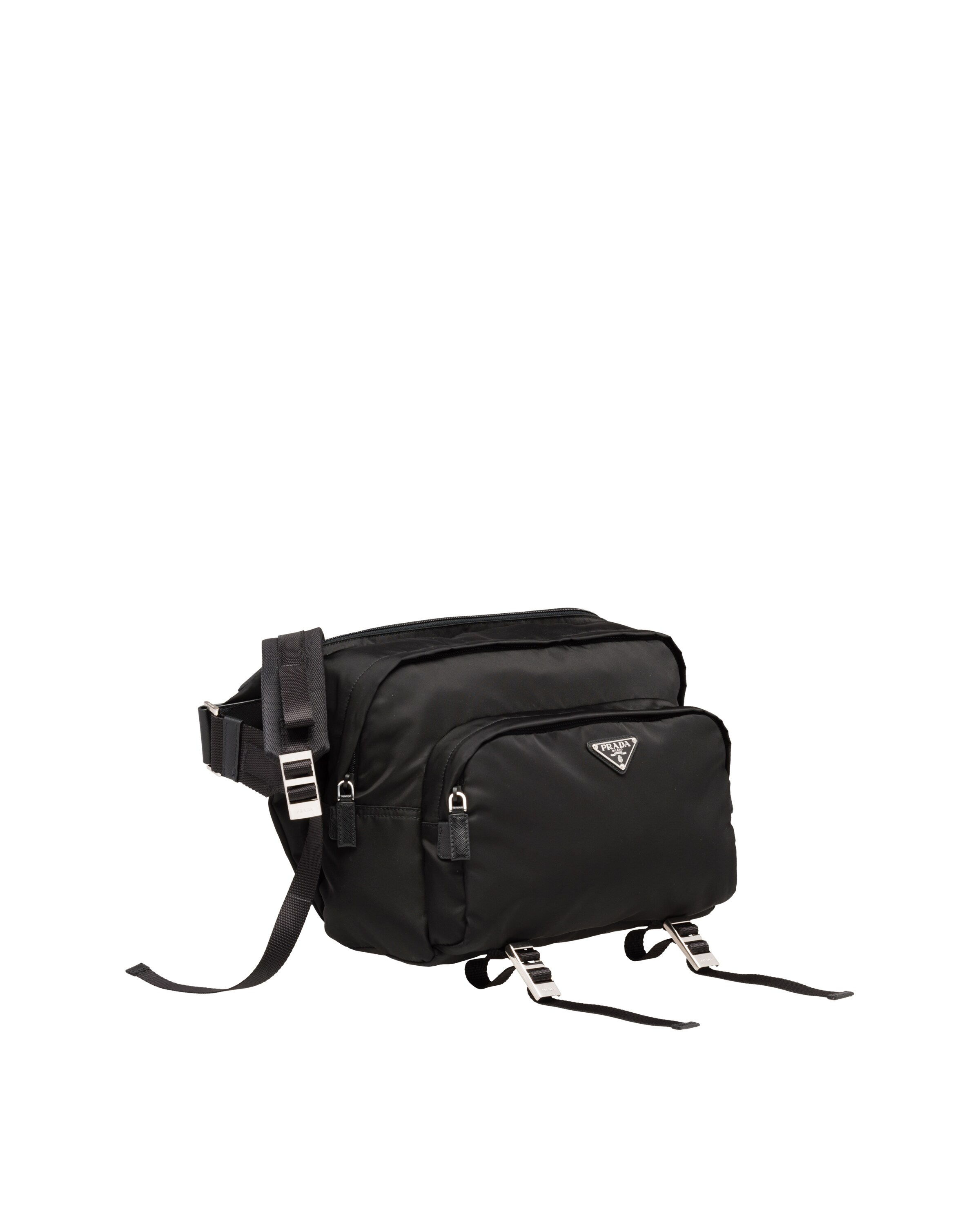 Black Nylon CrossBody Bag Prada