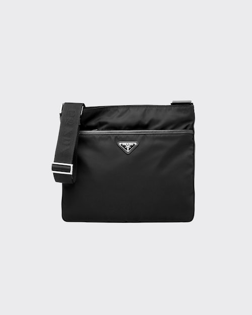 Black ReNylon and Saffiano leather shoulder bag Prada