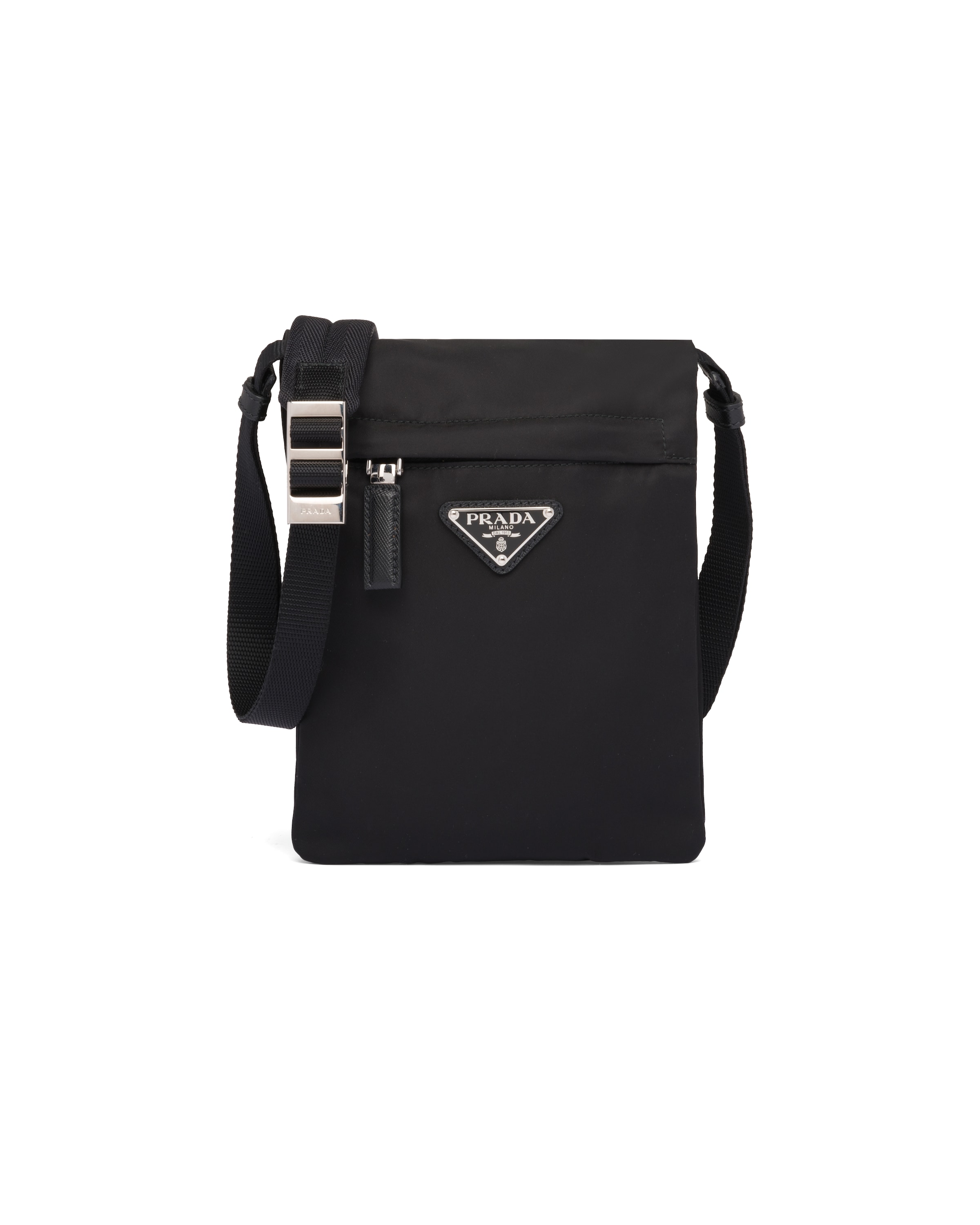Black Nylon CrossBody Bag Prada