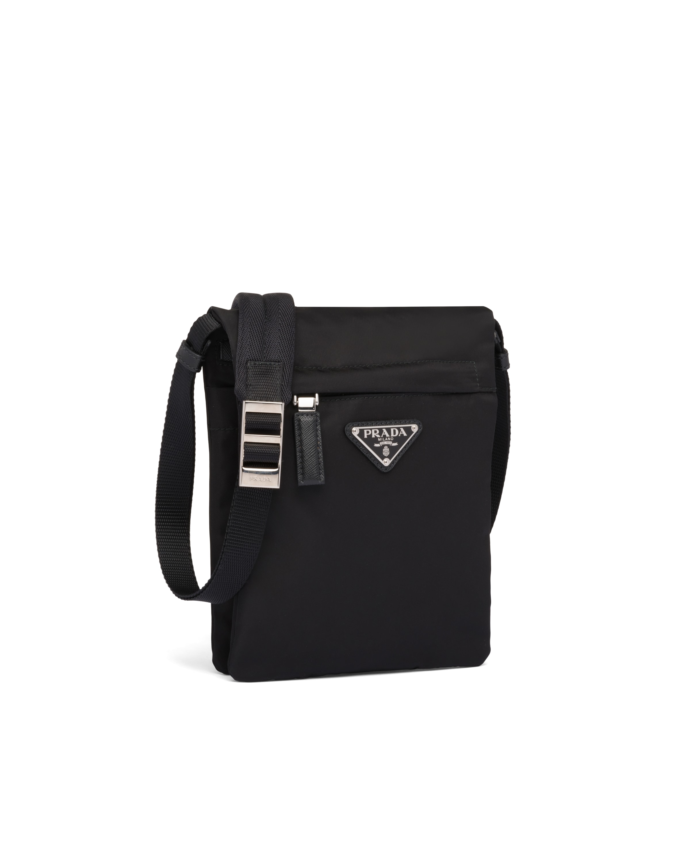 Black Nylon CrossBody Bag Prada