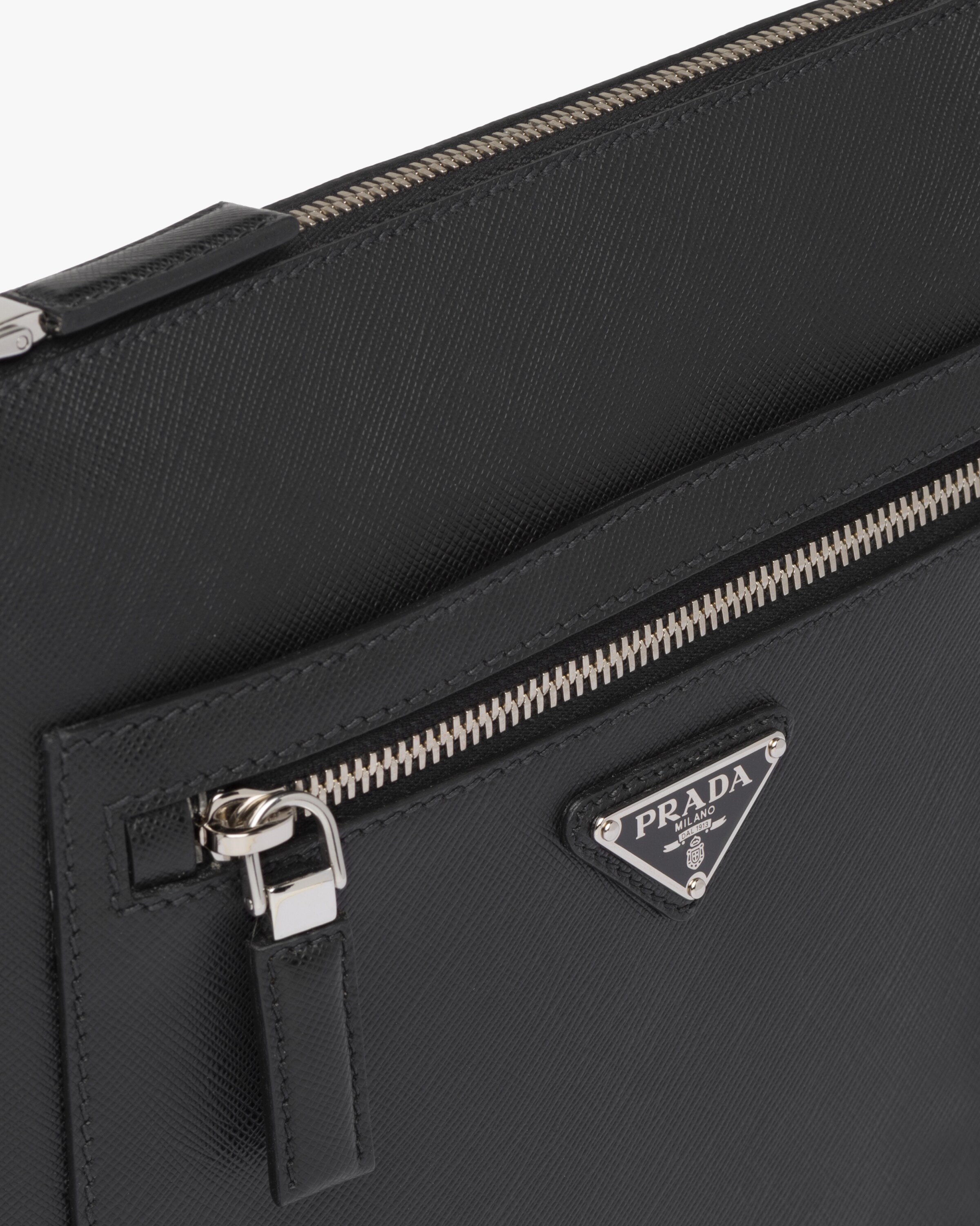 Black Saffiano Leather CrossBody Bag Prada