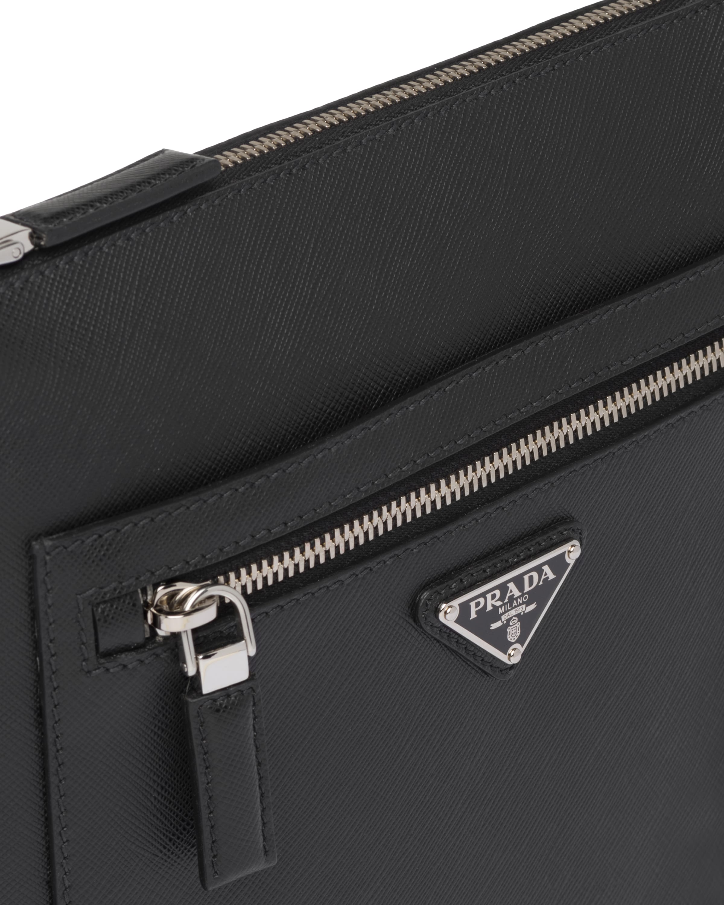 Black Saffiano Leather CrossBody Bag Prada