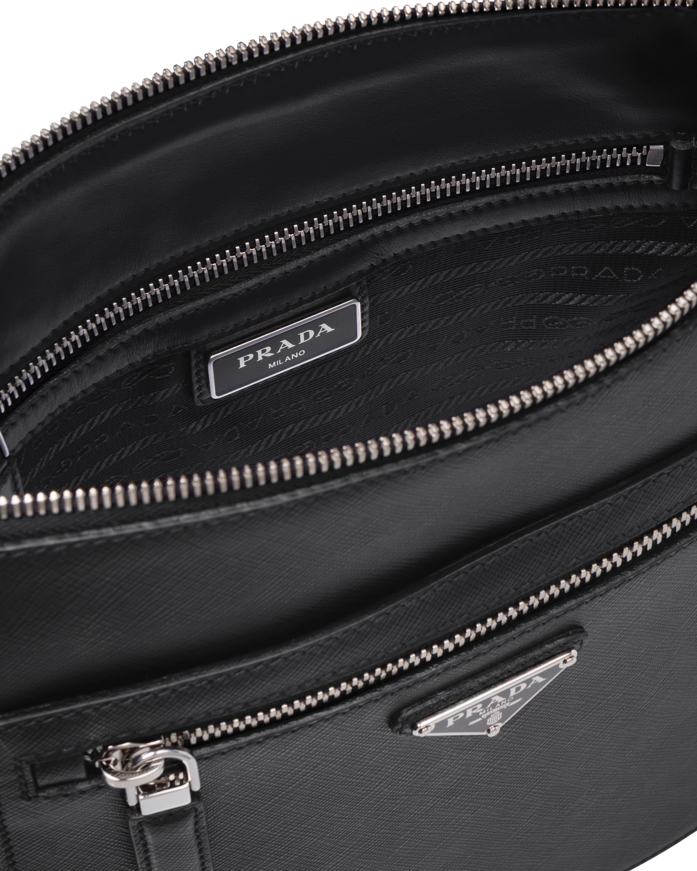 Black Saffiano Leather CrossBody Bag Prada