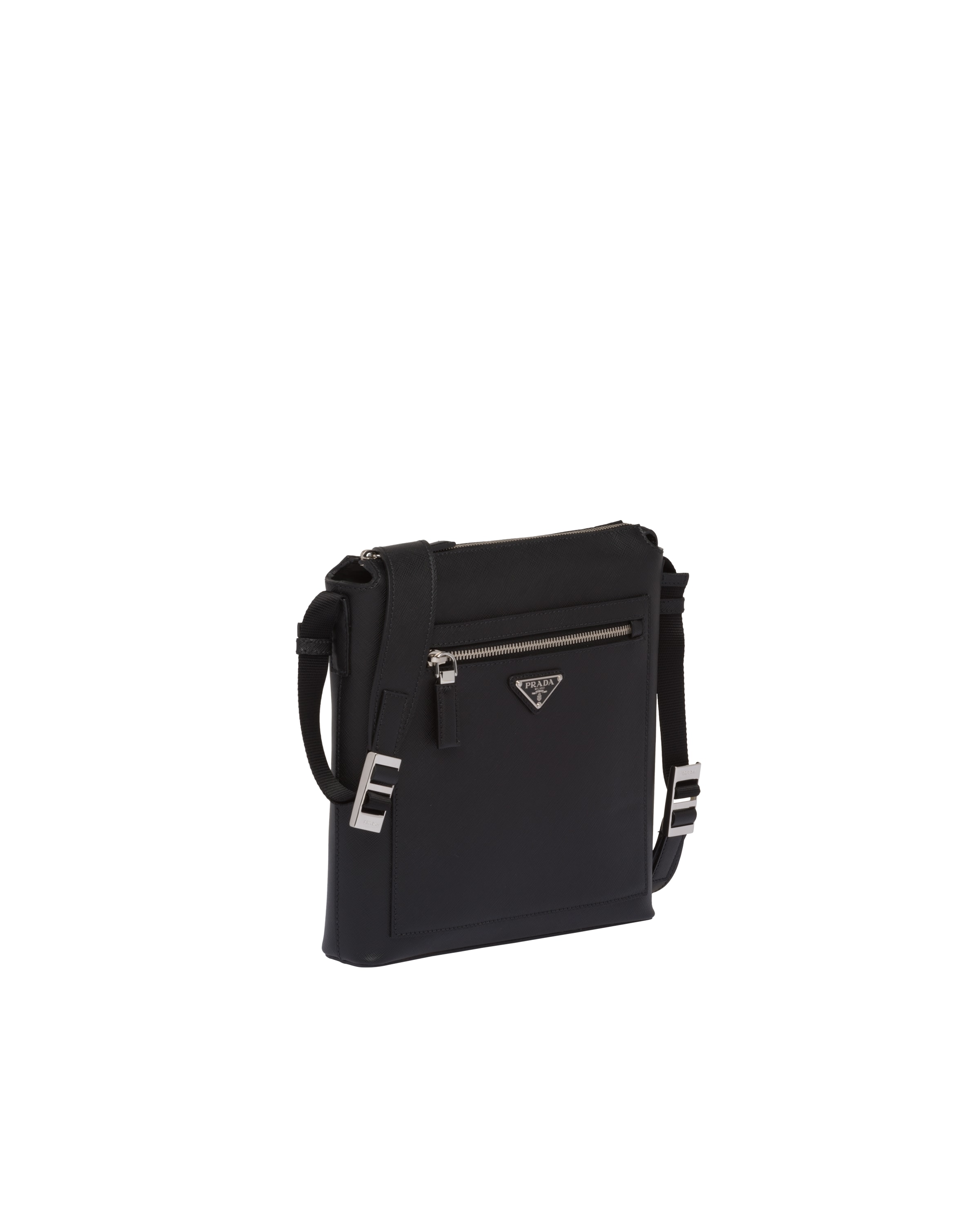 Black Saffiano Leather CrossBody Bag Prada