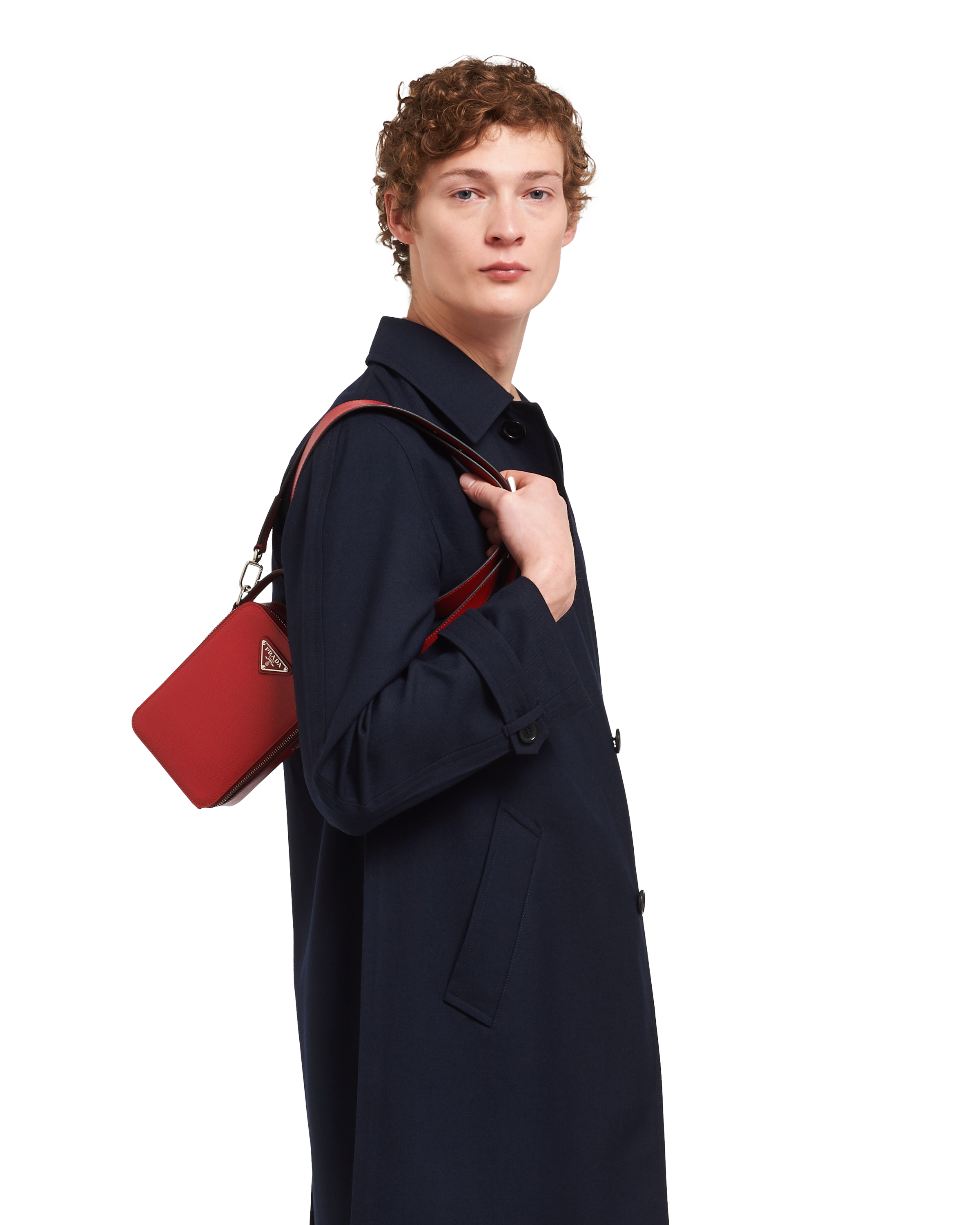 saffiano leather bandoleer bag