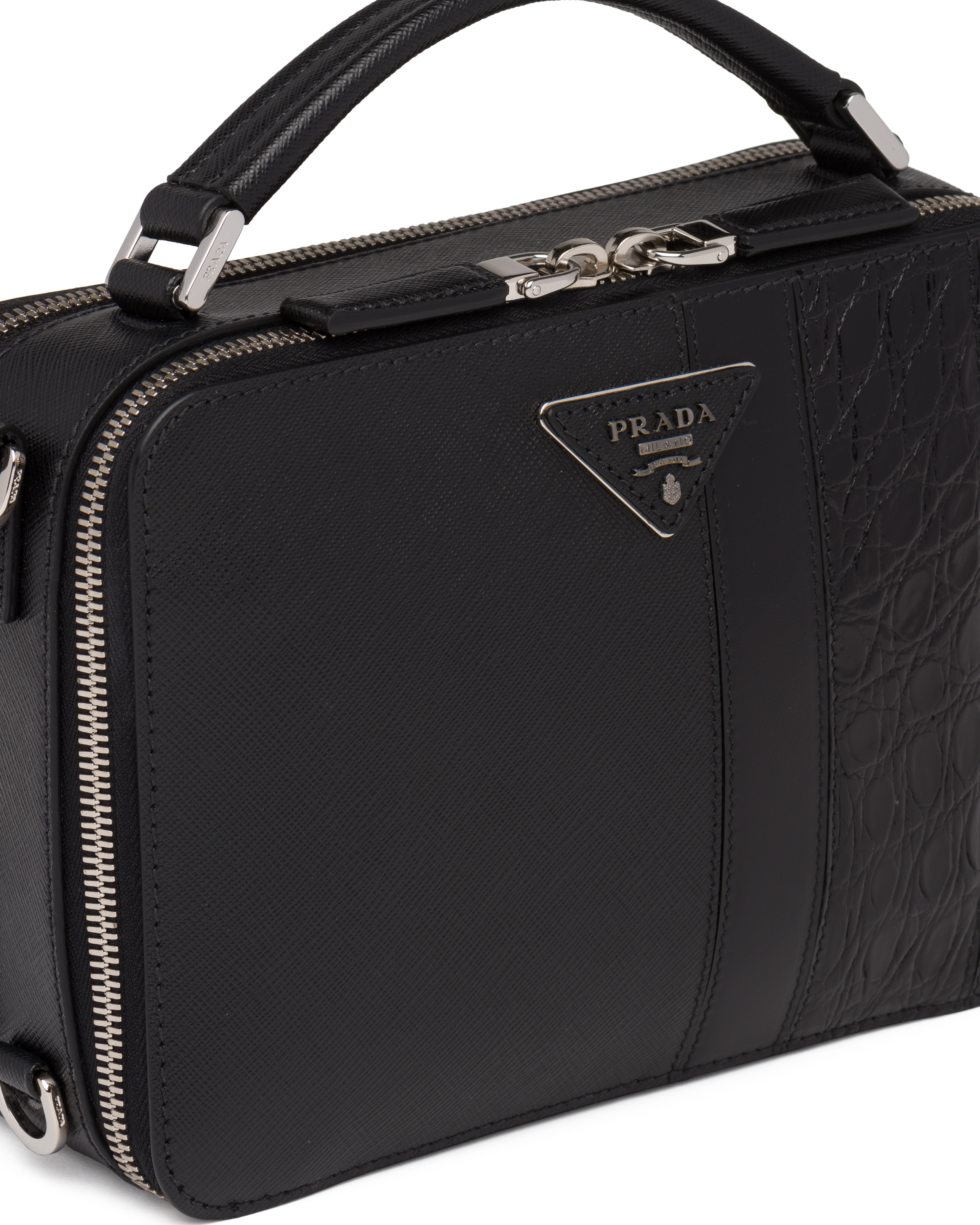 prada saffiano leather bandoleer bag