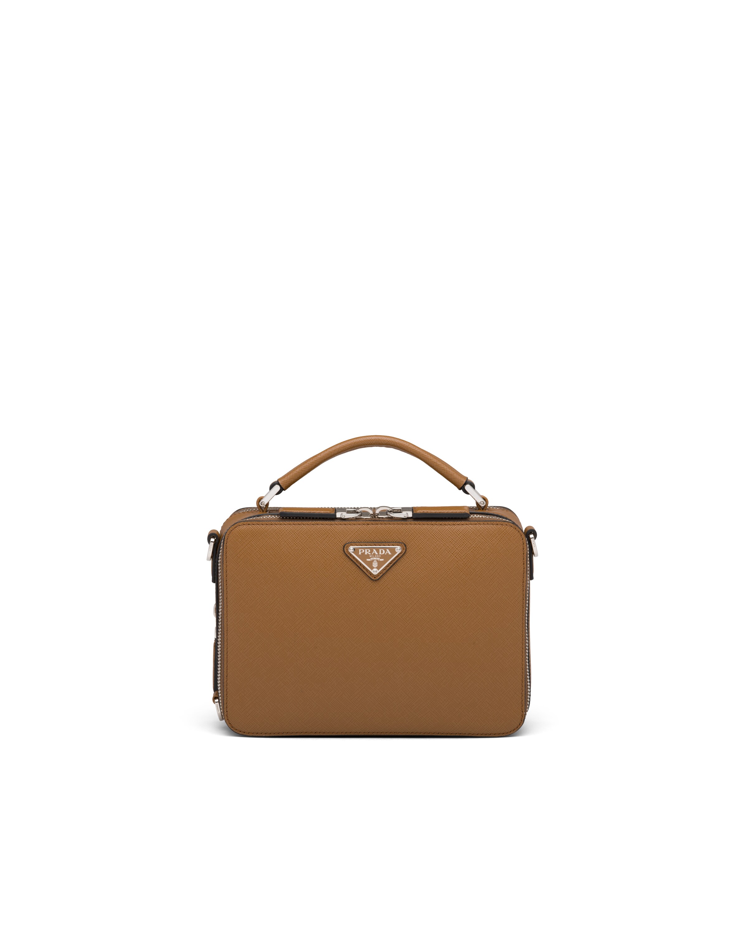Prada Brique Saffiano Leather CrossBody Bag Prada