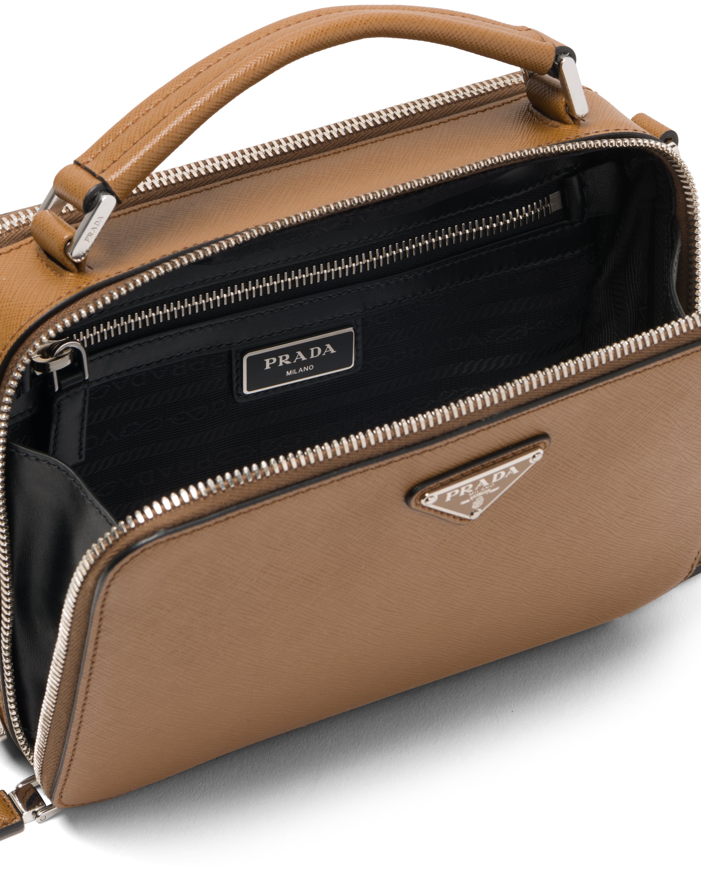 Prada Brique Saffiano Leather CrossBody Bag Prada