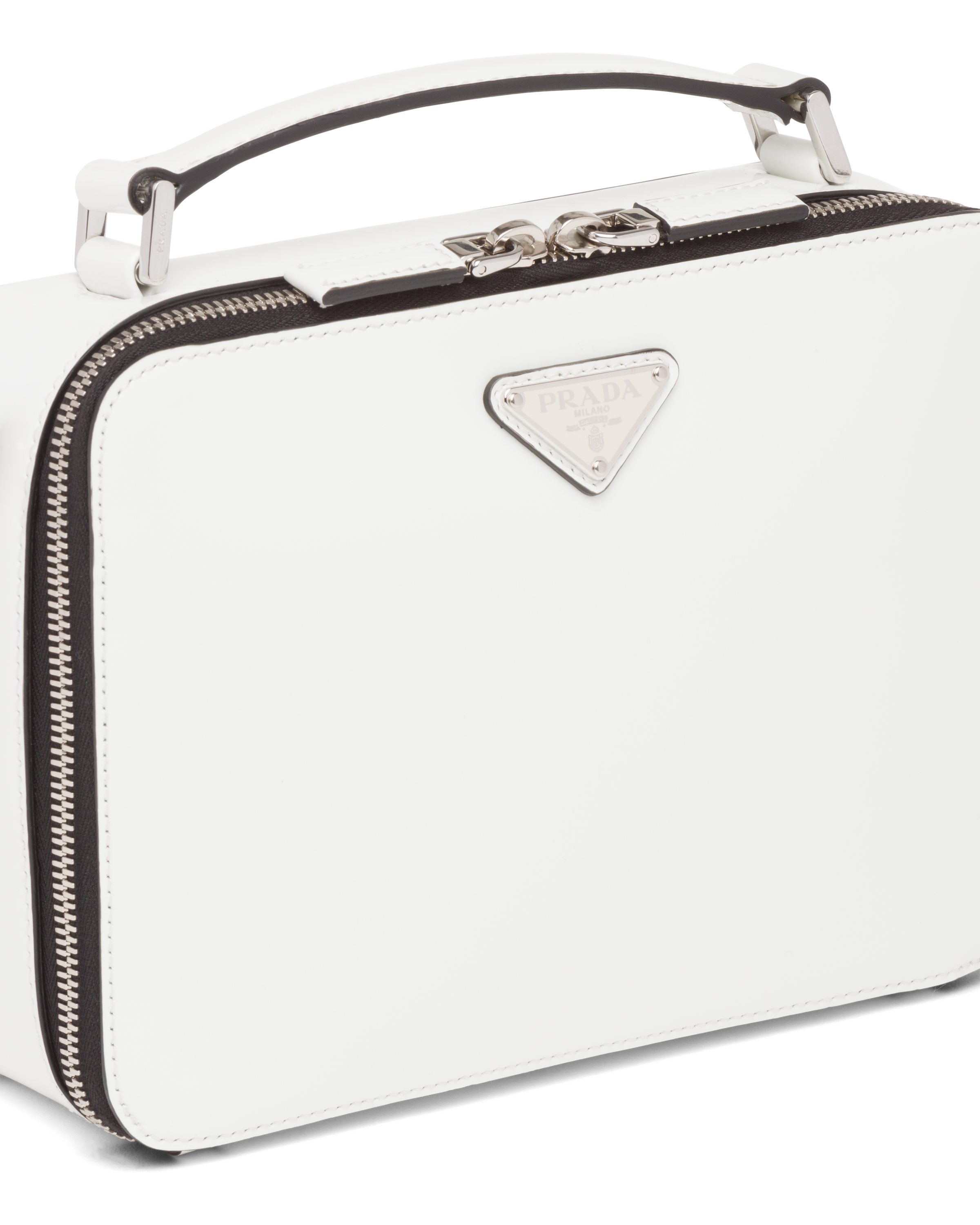 Prada Medium Prada Brique brushed leather bag 6