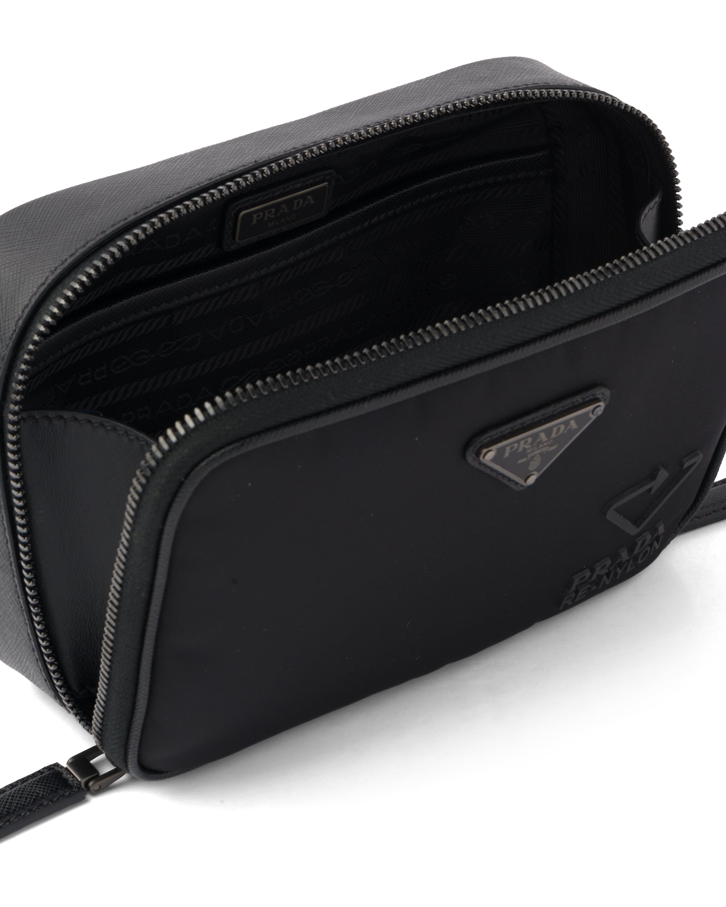 Prada Brique ReNylon and Saffiano leather bag Prada