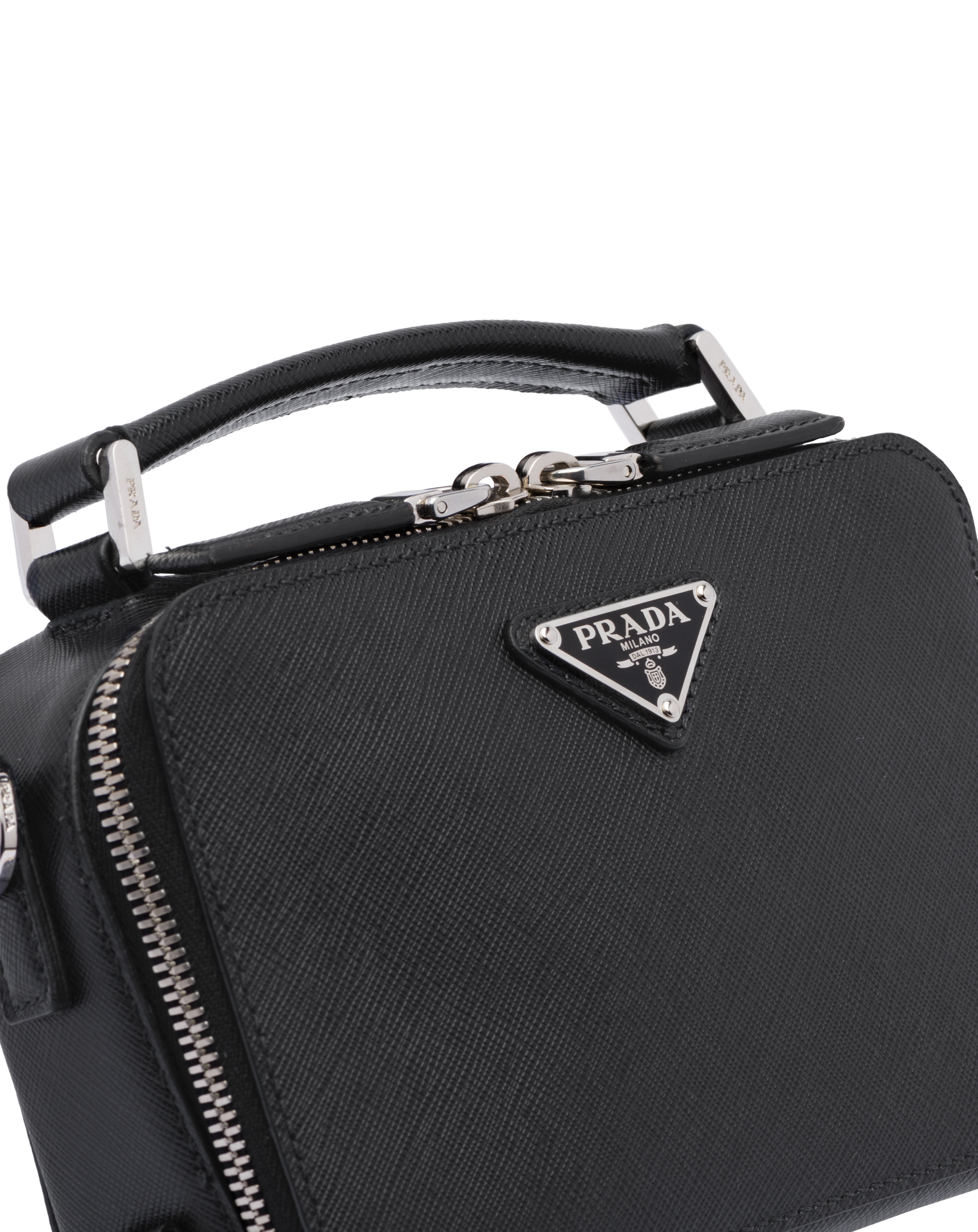 Prada brique saffiano crossbody bag sales