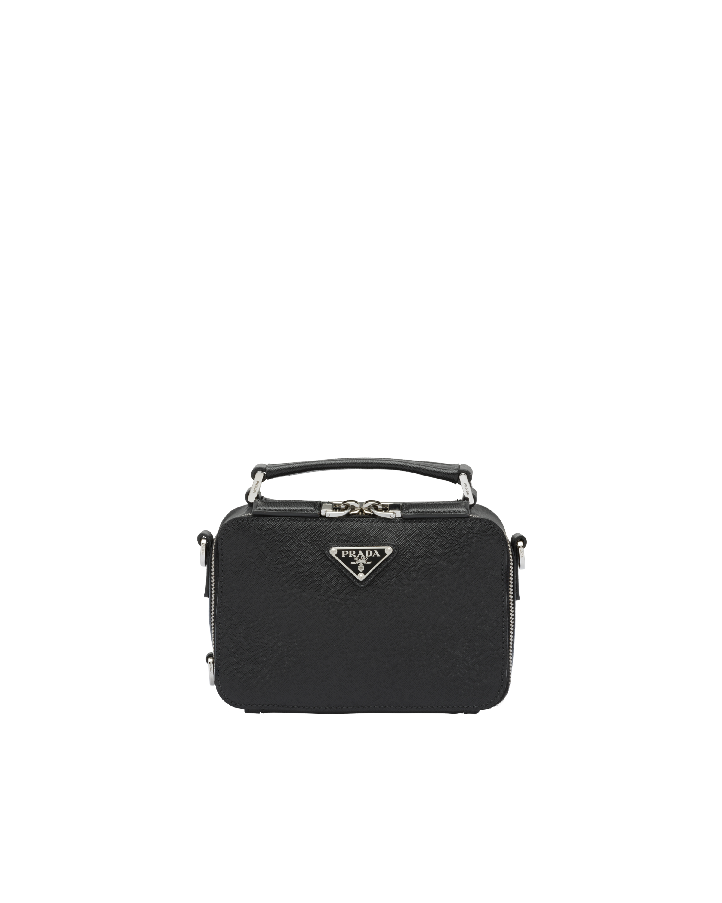 Saffiano leather prada brique bag clearance