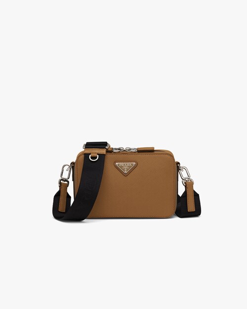 prada saffiano brown