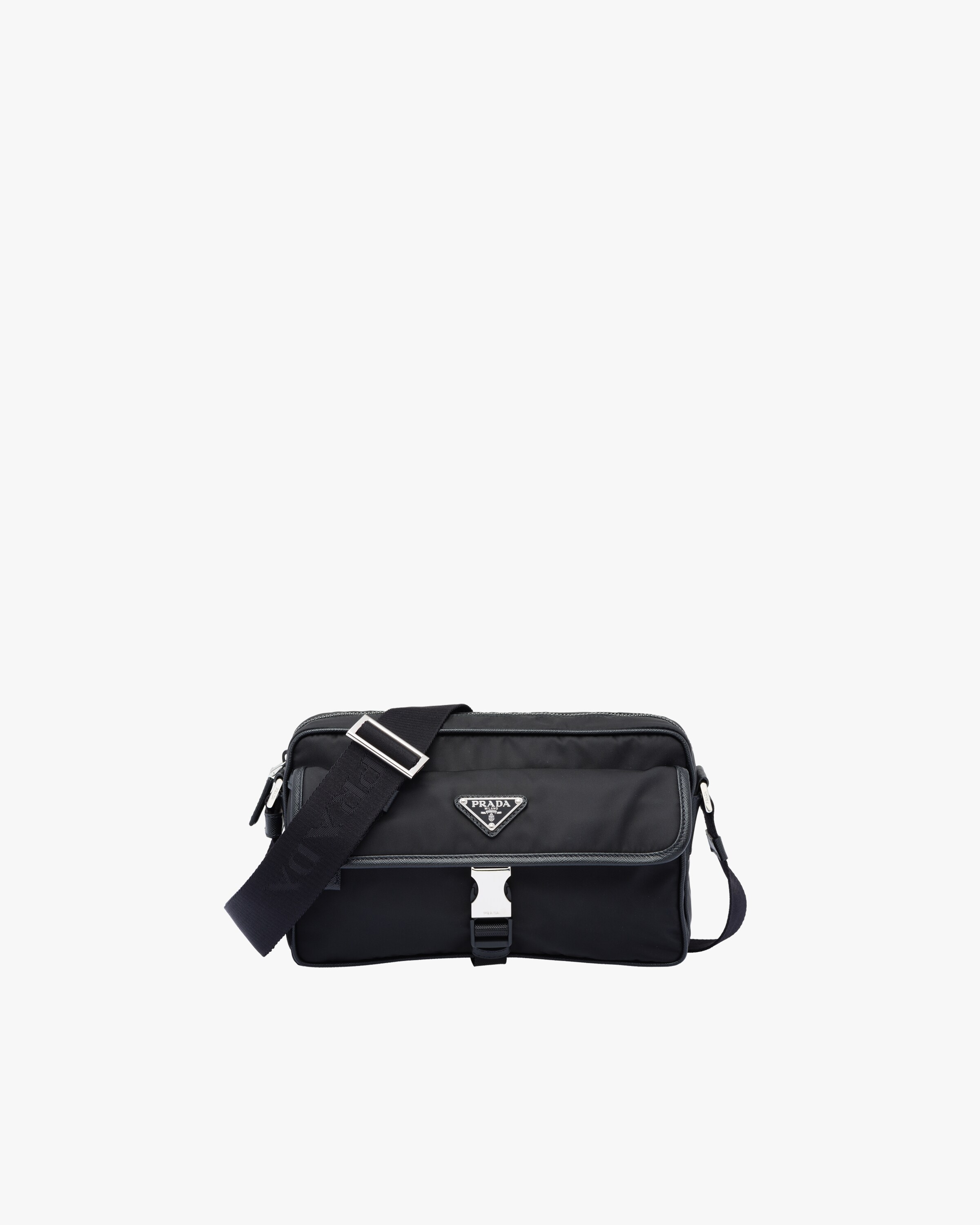 Black Nylon CrossBody Bag Prada