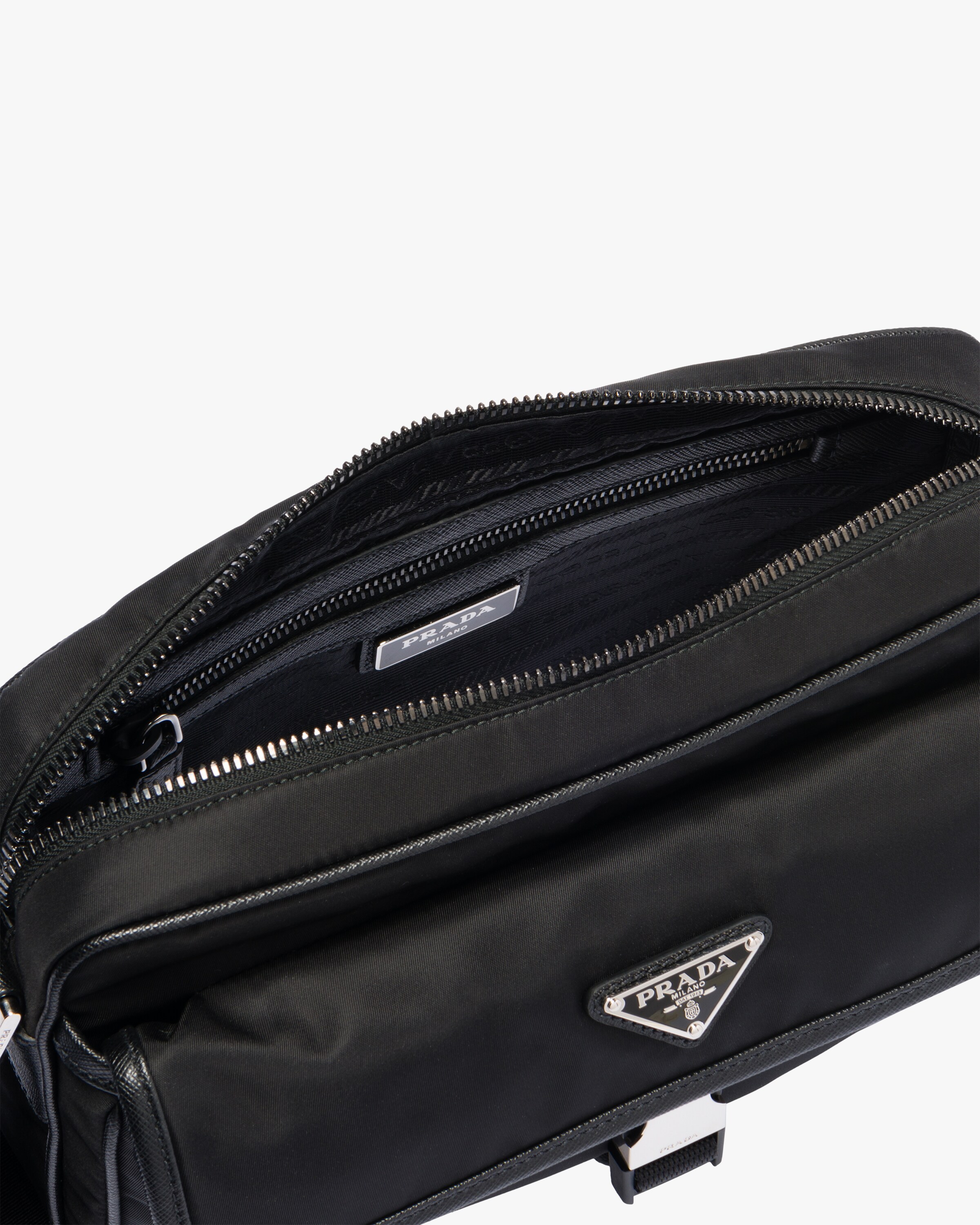 Black Nylon CrossBody Bag Prada