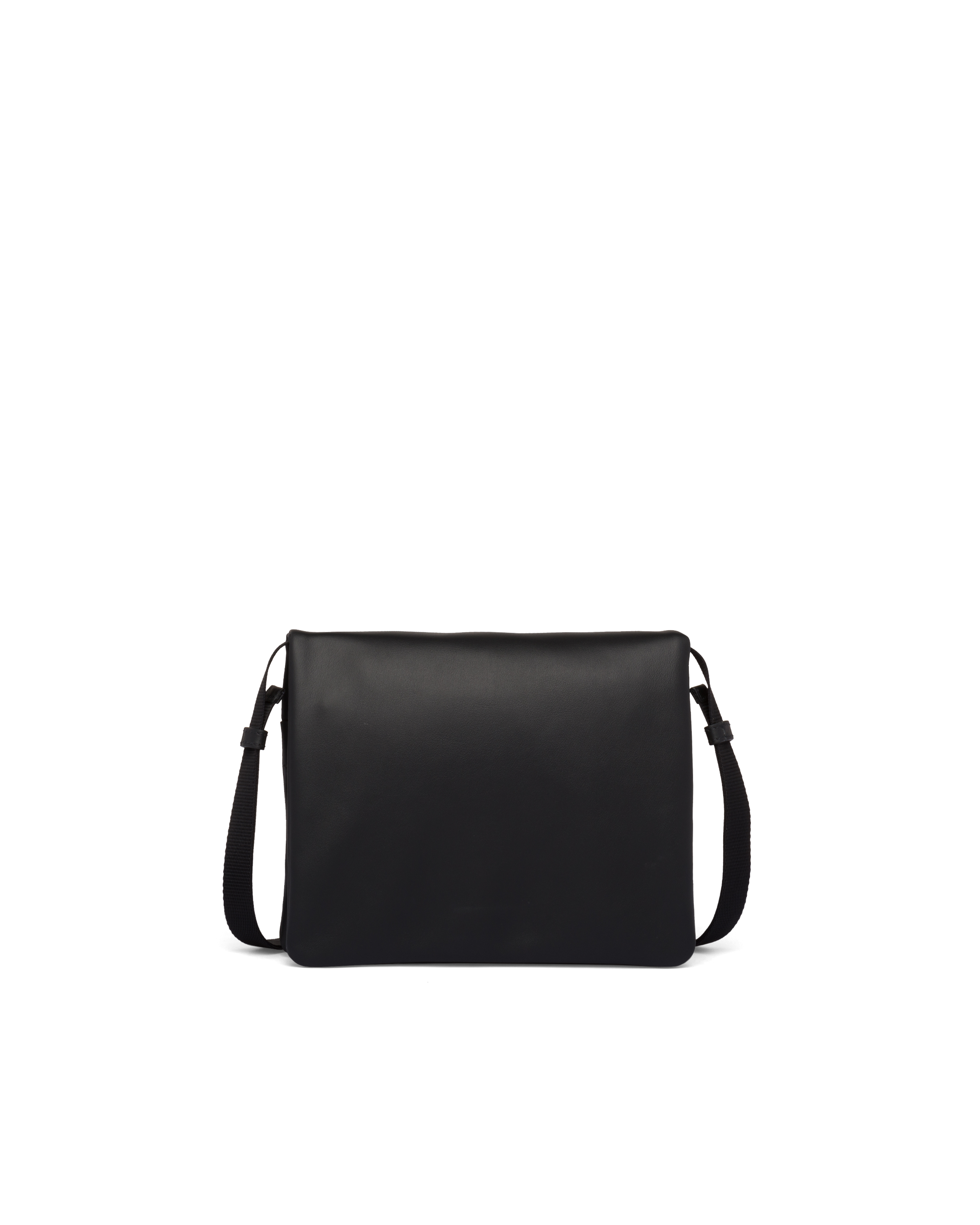 black leather crossover bag