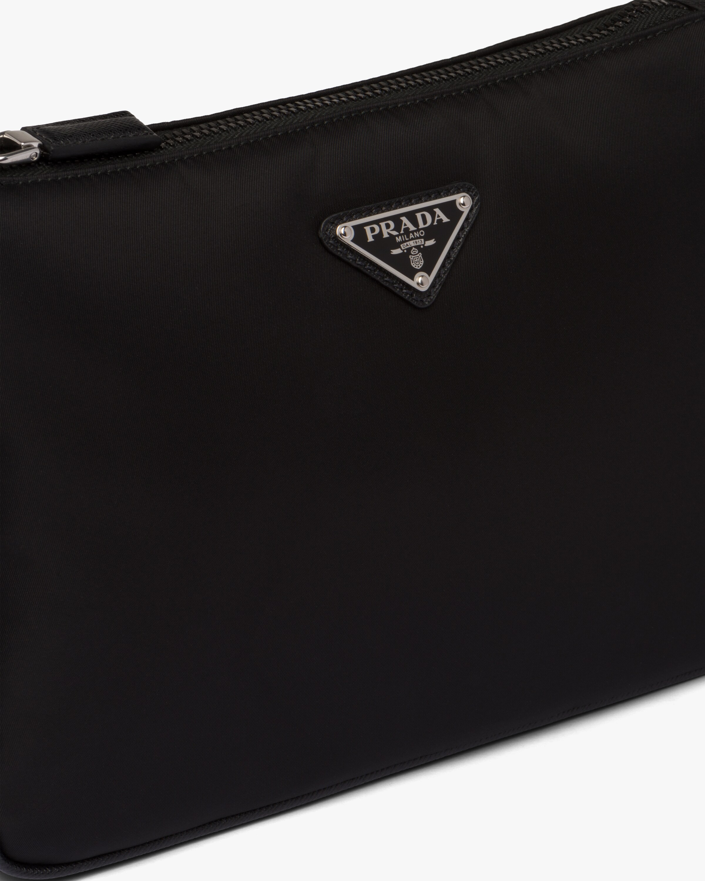 Black Nylon and Saffiano leather shoulder bag Prada