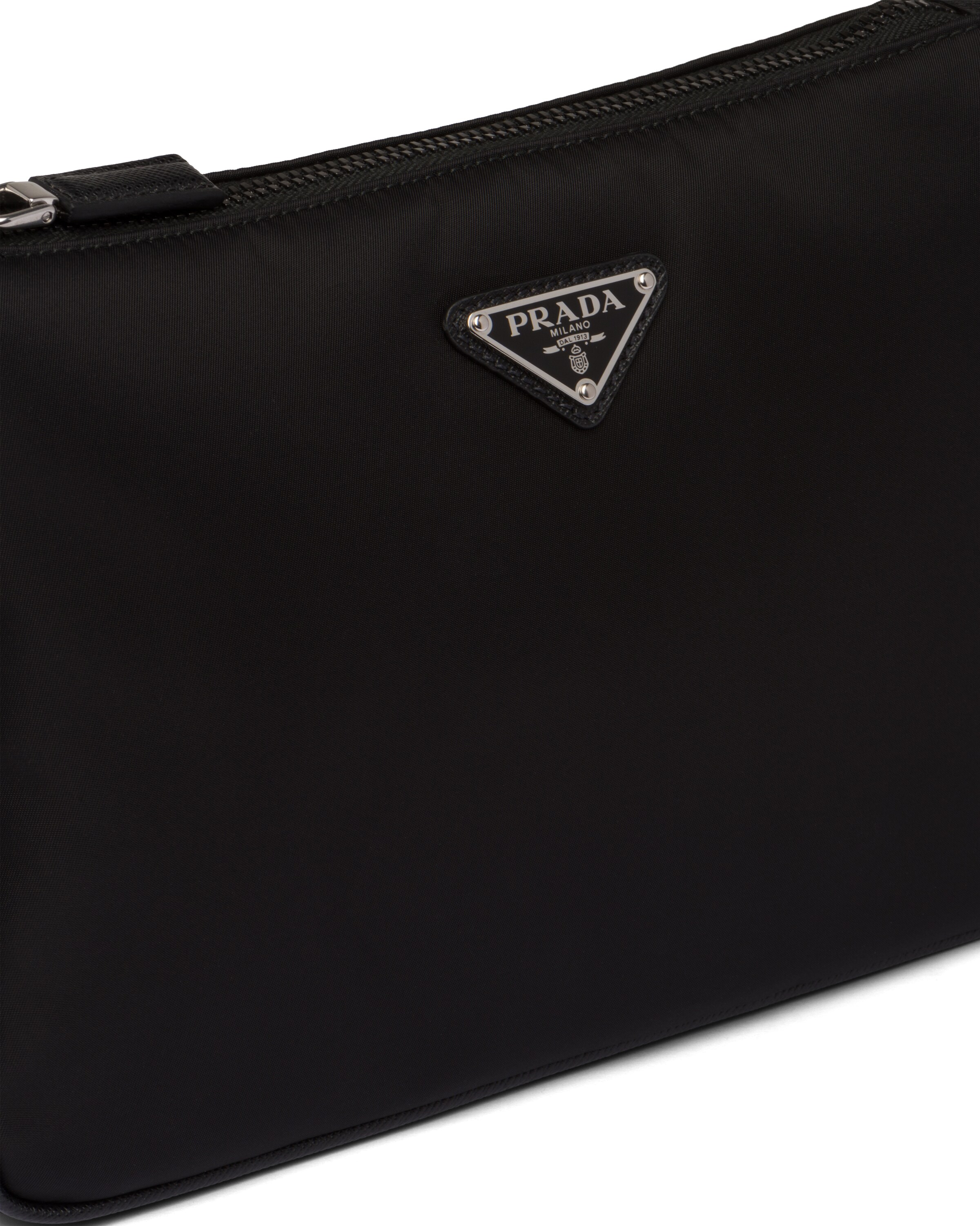 Black Nylon and Saffiano leather shoulder bag Prada