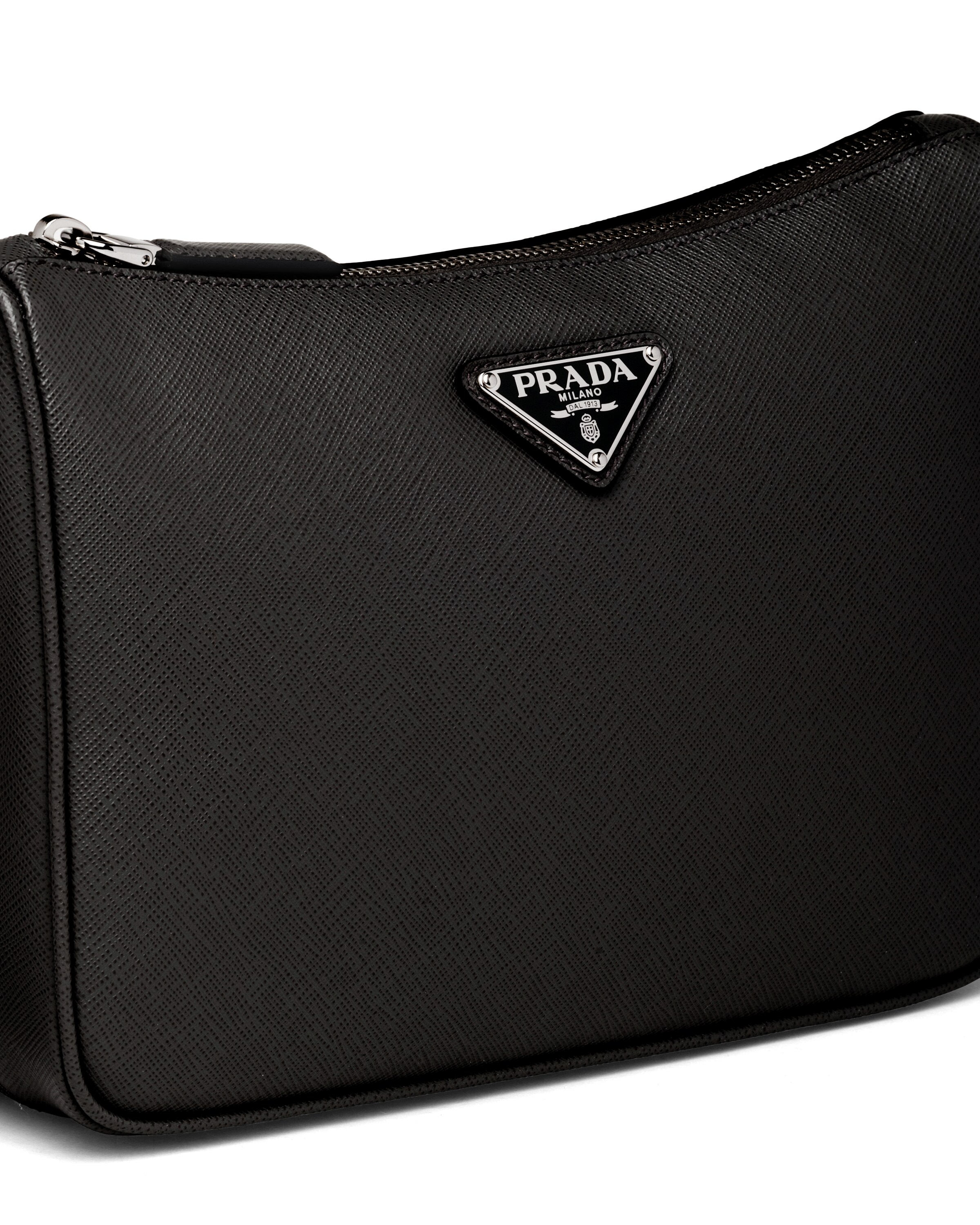 Black Saffiano leather shoulder bag Prada