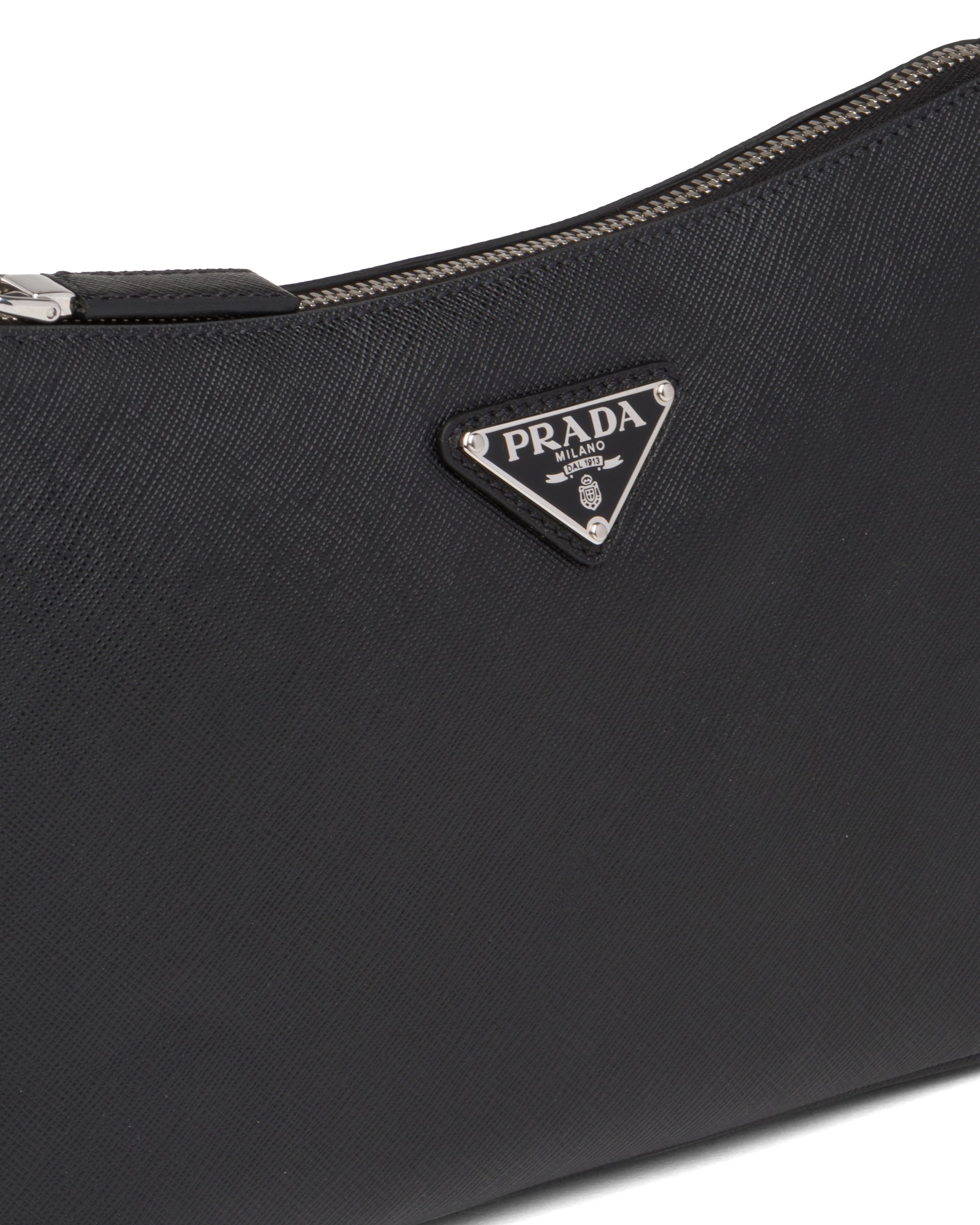 Black Saffiano leather shoulder bag Prada