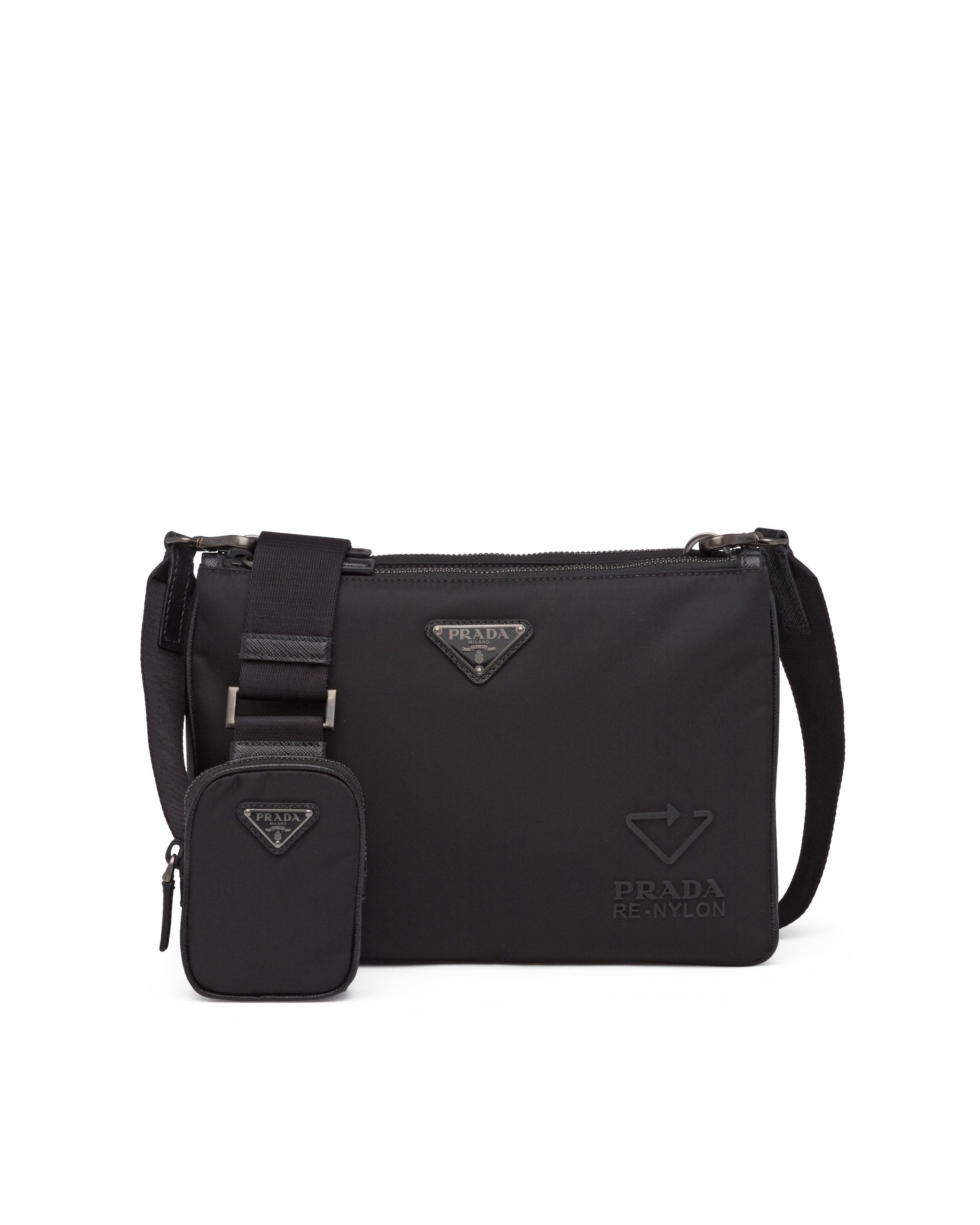 Re-Nylon and Saffiano leather shoulder bag | Prada