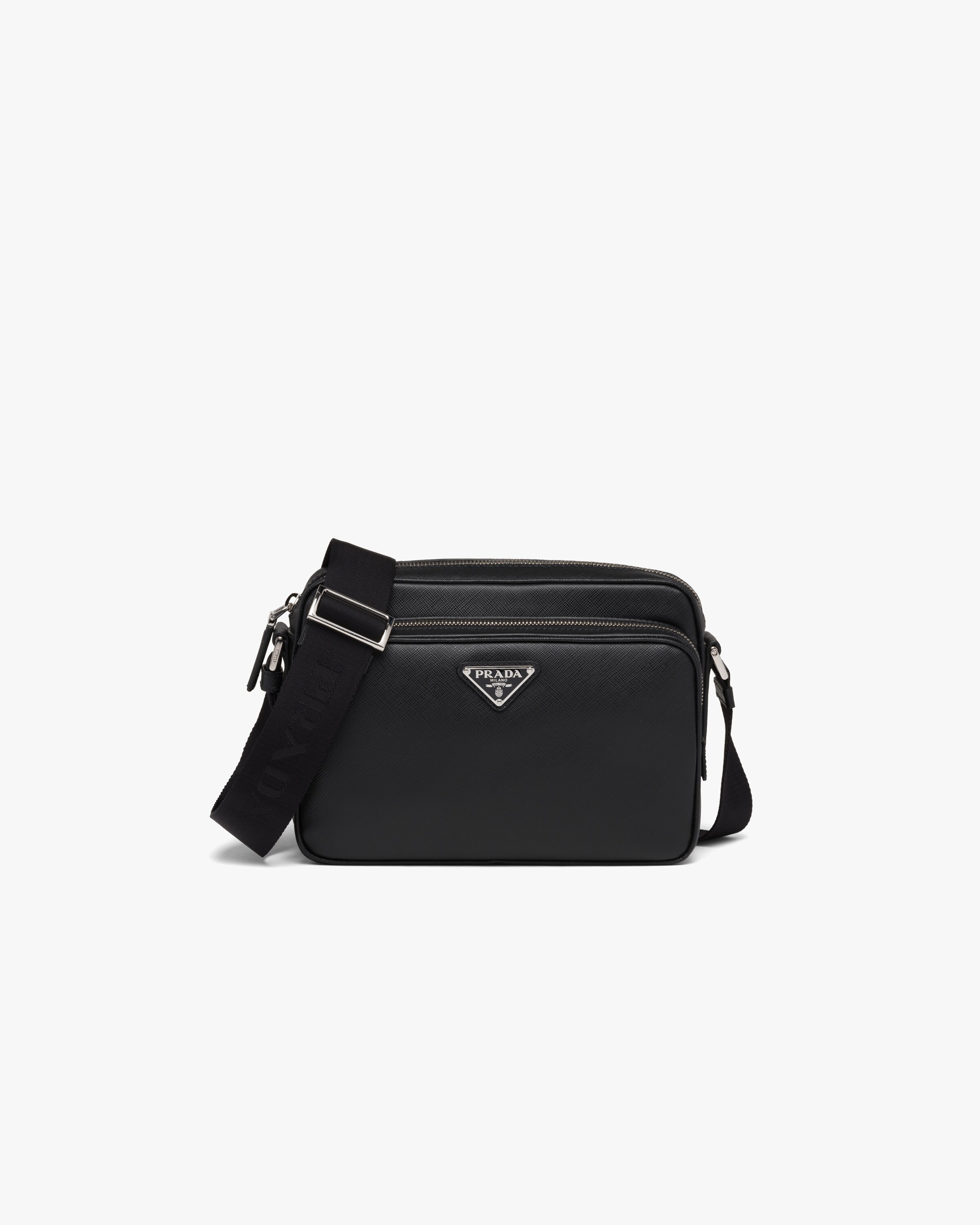 Black Saffiano leather shoulder bag Prada