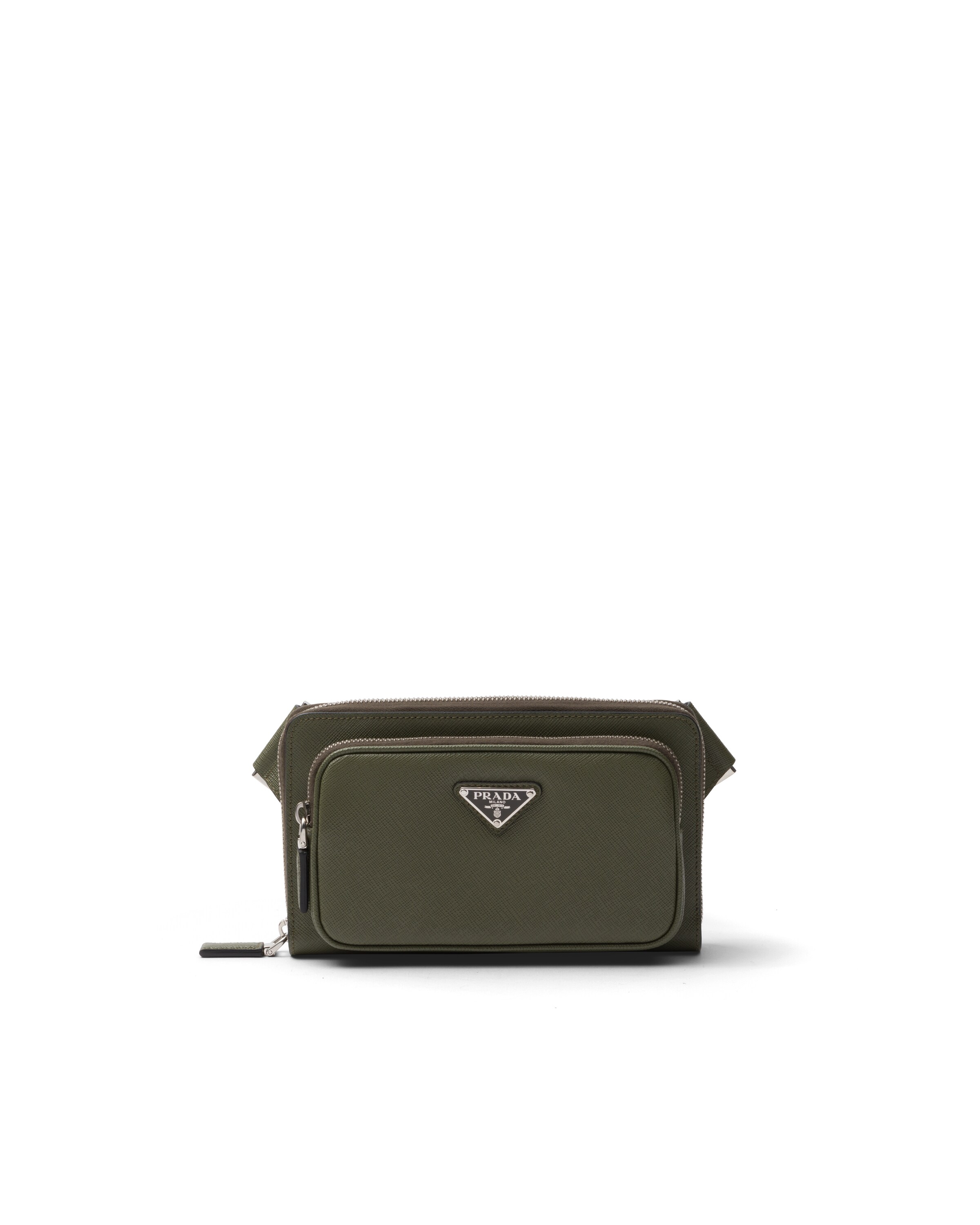 Prada Marsupio In Saffiano, Uomo, Loden