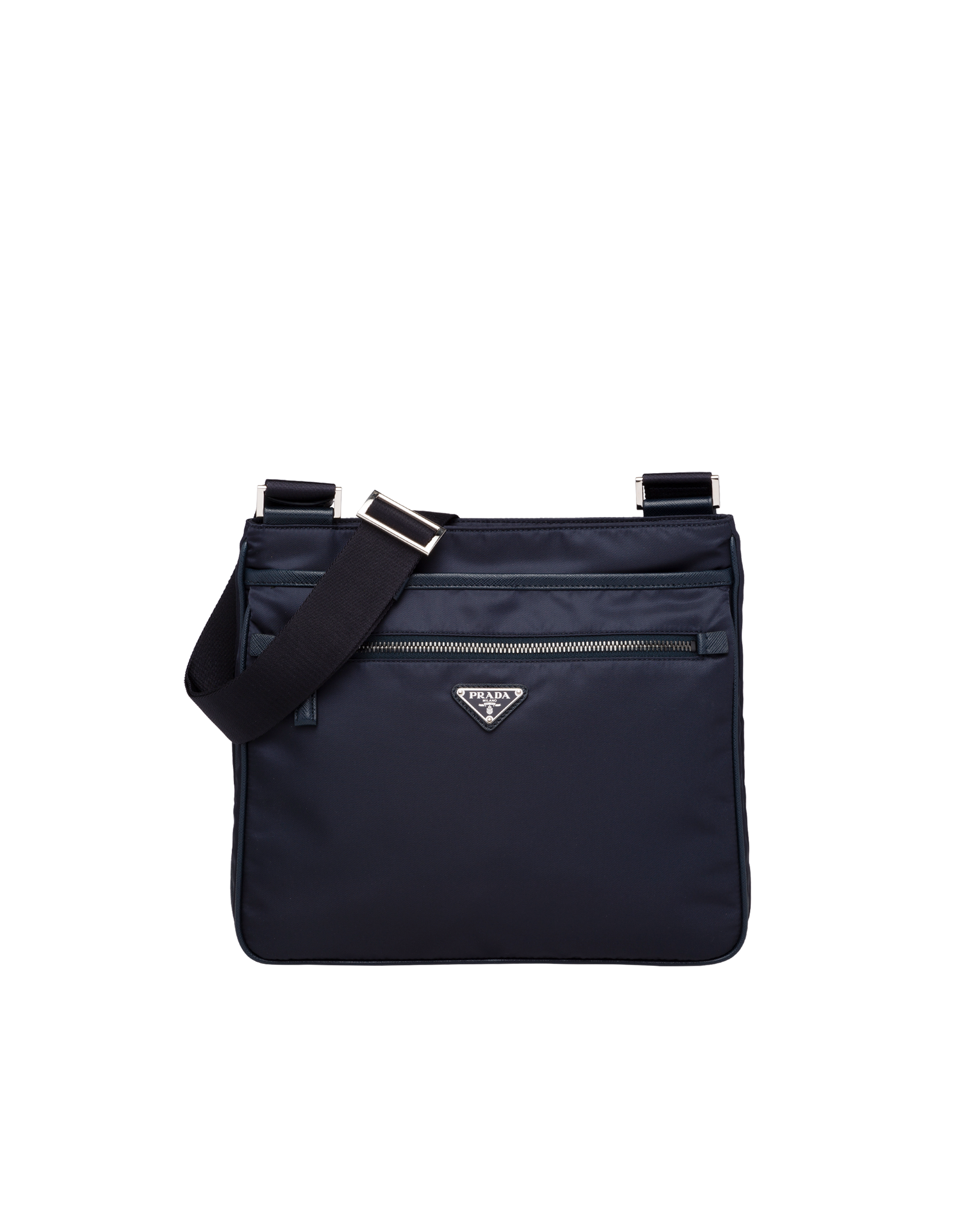 Navy Nylon CrossBody Bag Prada