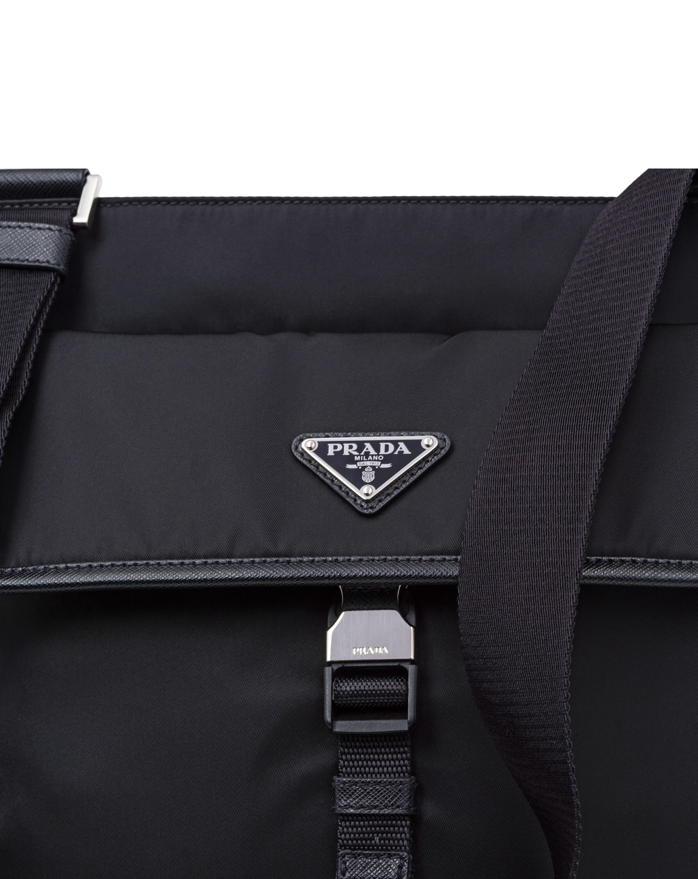 Black Nylon CrossBody Bag Prada