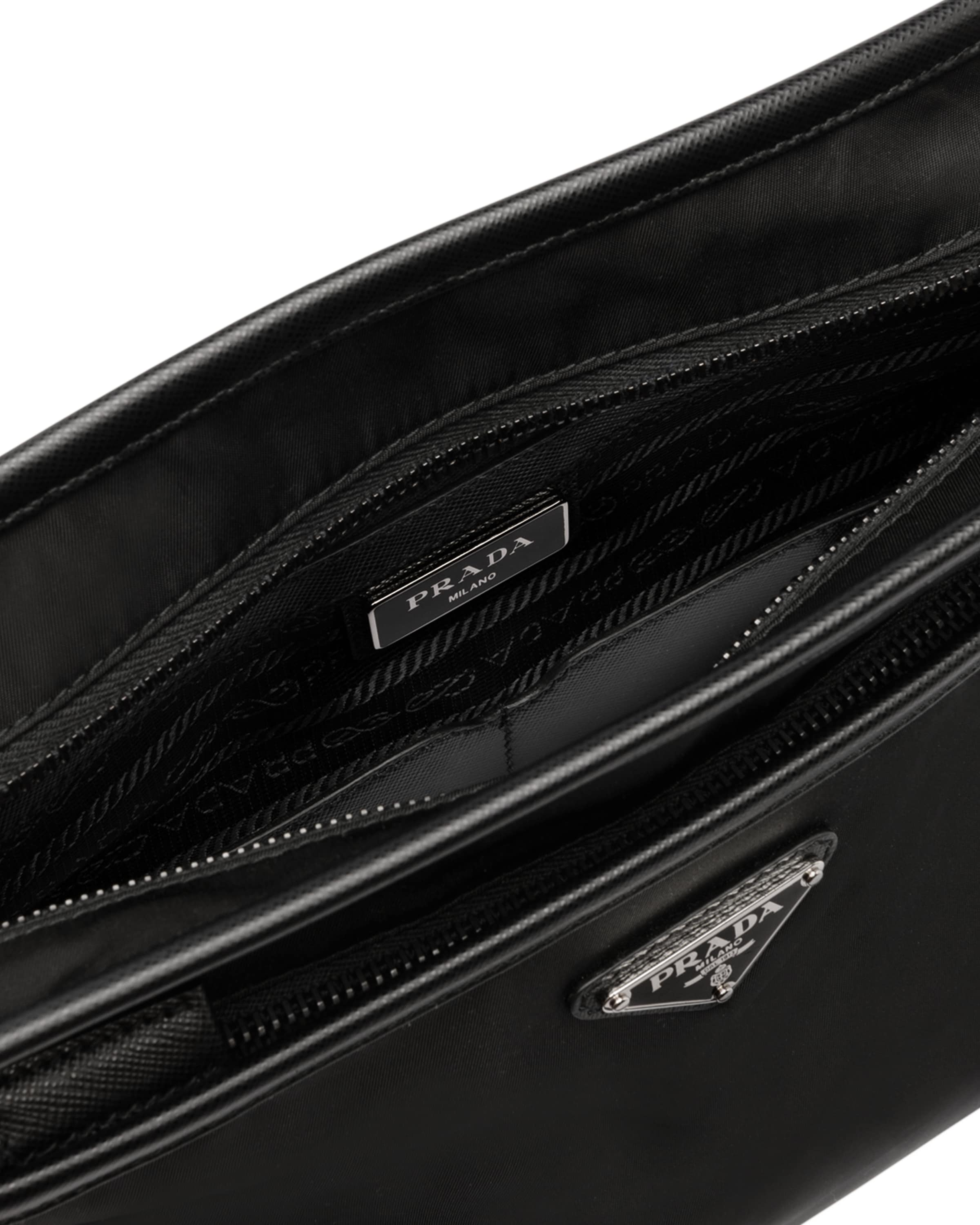 Black Nylon CrossBody Bag Prada